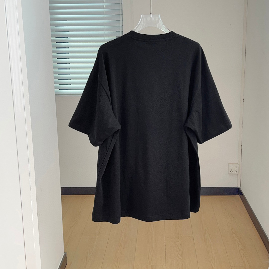 2025 New WE11DON*25 Female Suit: Original Hardcore Tee, Packaged – Black Gray - 图片 5