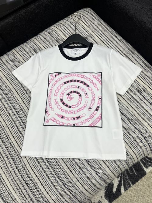Chanel 25 Limited Edition Printed Short Sleeve T-Shirt - White, Slim Fit 1 Chanel 25 Limited Edition Printed Short Sleeve T-Shirt - White, Slim Fit