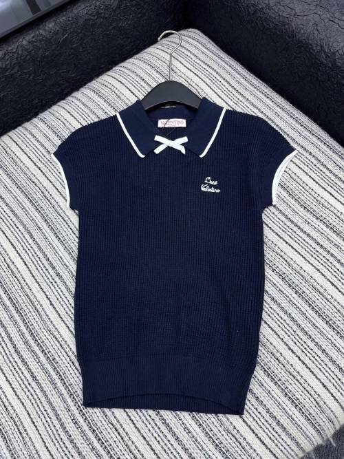 Valentino Knit Polo Shirt with Bow Detail - Slim Fit, Short Sleeve 1 Valentino Knit Polo Shirt with Bow Detail - Slim Fit, Short Sleeve