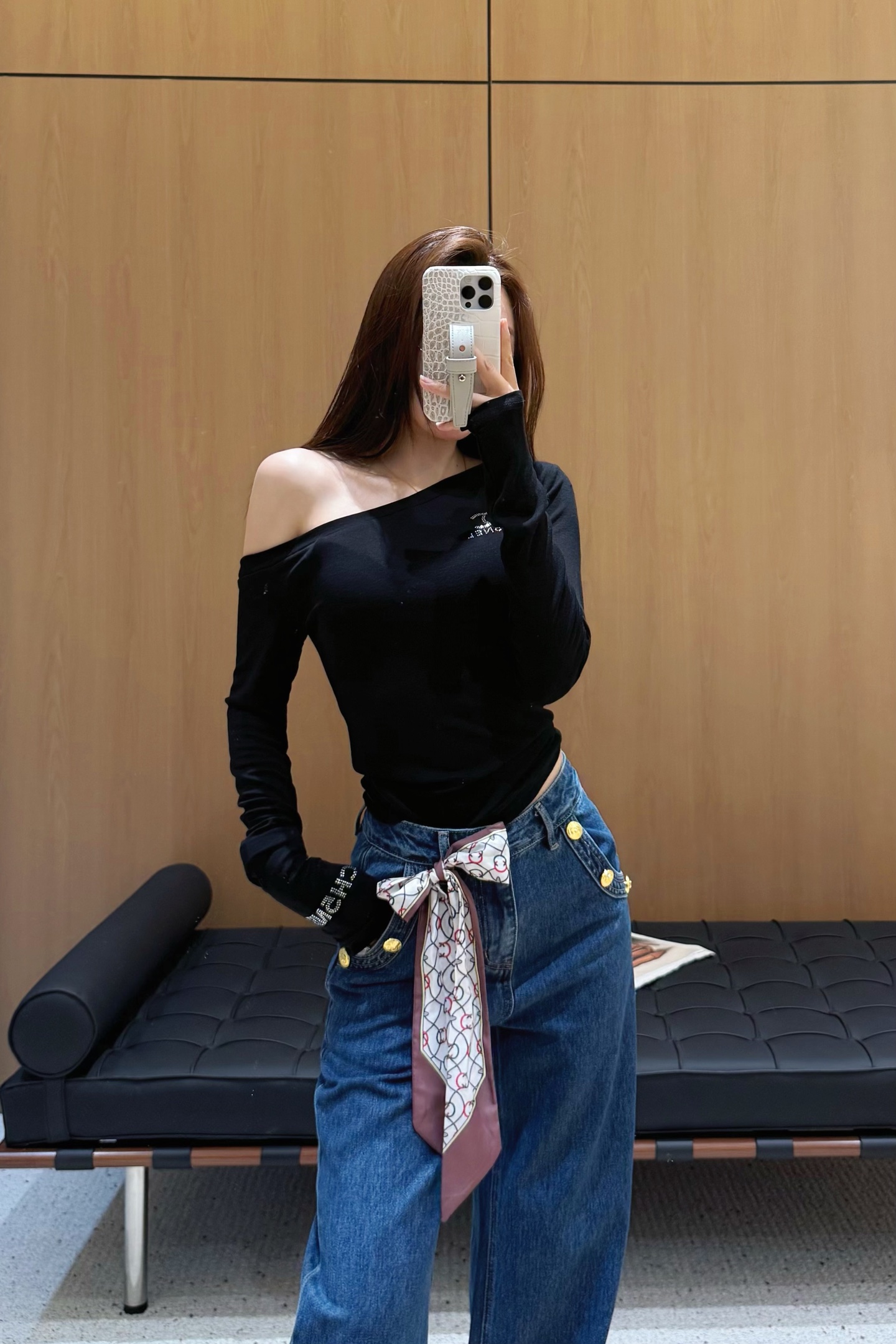 Chanel Off-Shoulder Wool Top, Comfortable & Stylish, Perfect For Daily Wear 1 i1754563835637 2957 0 0