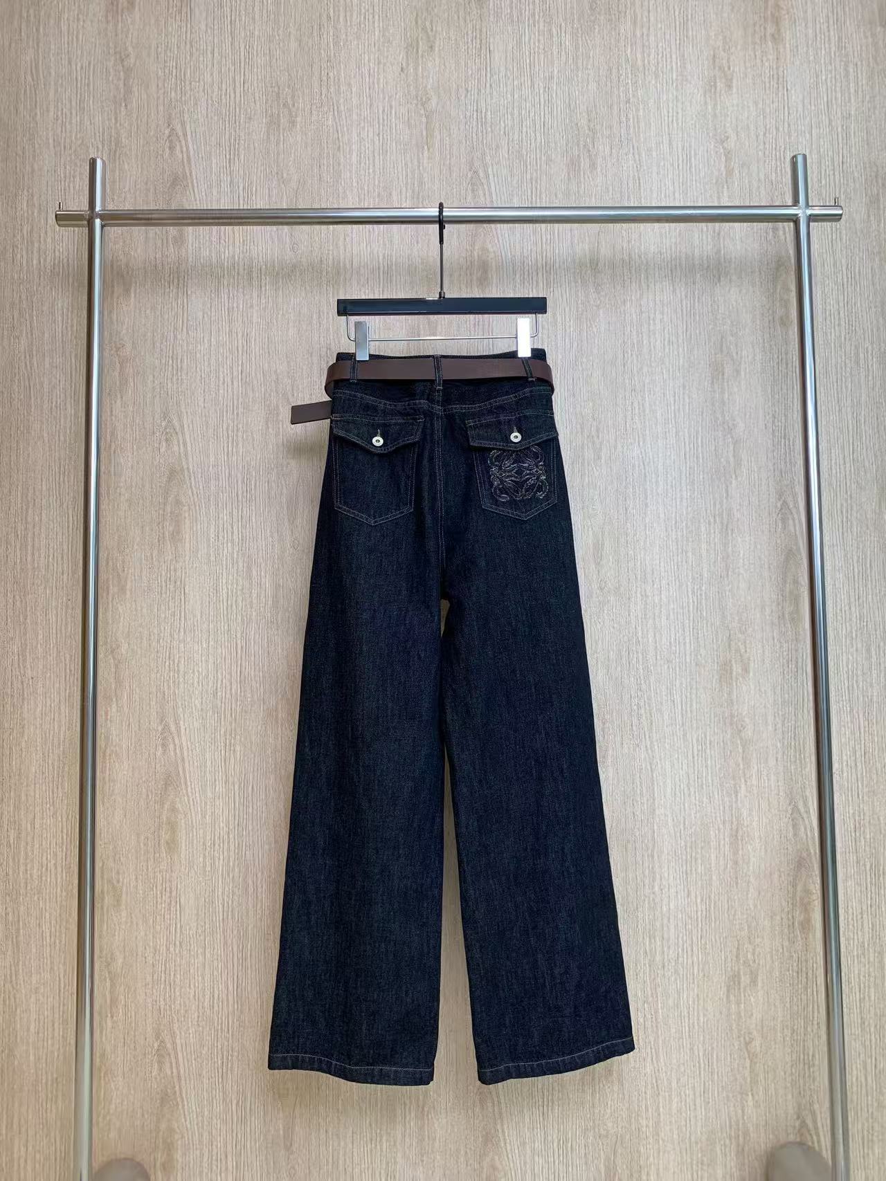 “2025 Female Single-Rate Suit: Customizable Cowboy Material, High Elegance, Deep Blue, S M L” - 图片 2