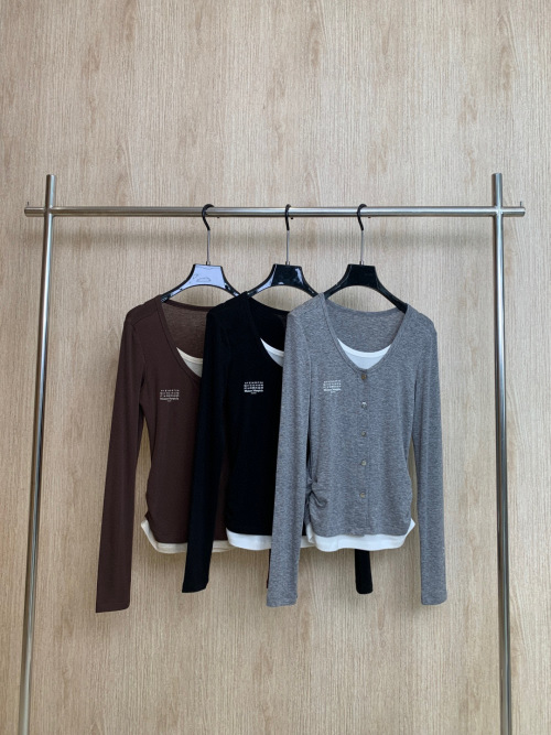 MM6 Maison Margiela Women's Two-Piece Effect Long Sleeve Top 1 MM6 Maison Margiela Women's Two-Piece Effect Long Sleeve Top