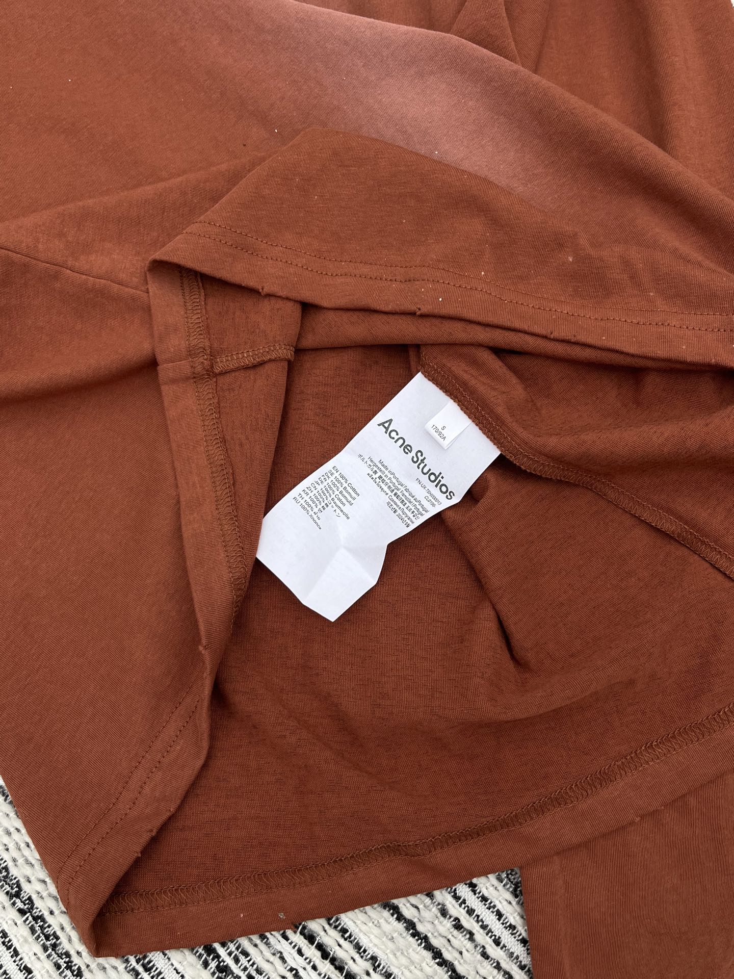 🛒𝐍𝐄𝐖 · 𝟐𝟎𝟐5/爆款现货【原版定制】Acne Stu *｜精致重工洗水磨破印花长袖T恤高级扎染 