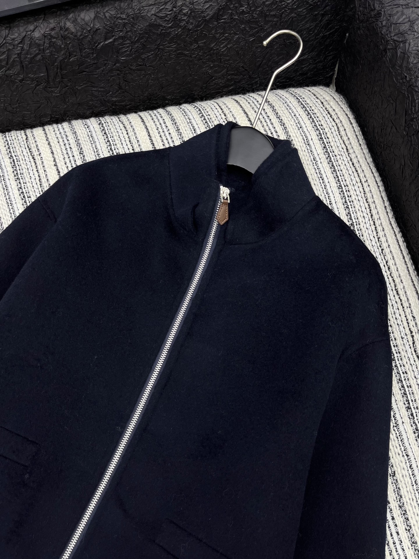 🛒𝐍𝐄𝐖 · 𝟐𝟎𝟐5/爆款现货原单品质 Lp*｜25新品 双层立领拉链双面呢女士大衣🍂结构精致、线条简