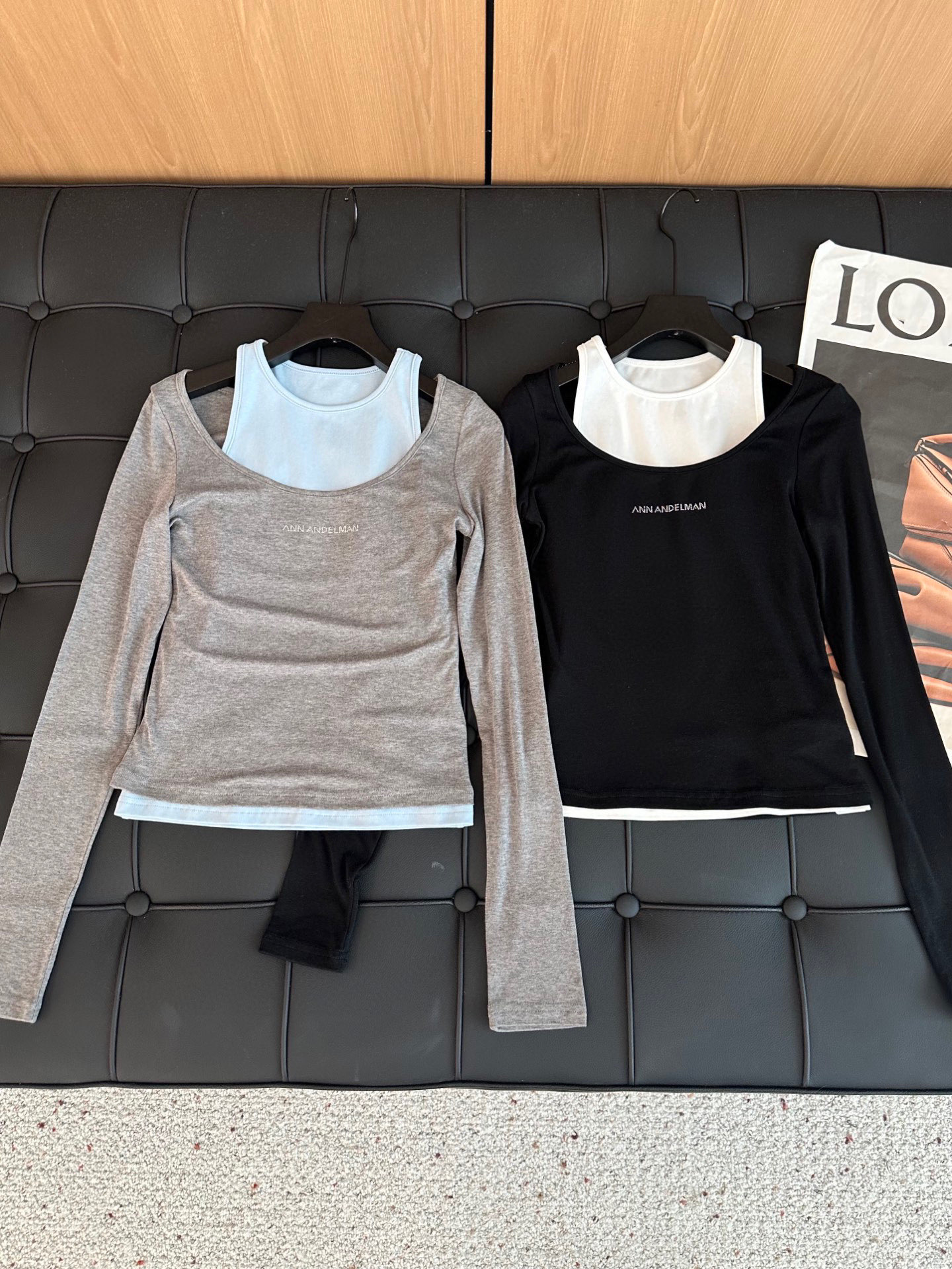 🛒𝐍𝐄𝐖 · 𝟐𝟎𝟐5/爆款现货设计师原创｜2025新款撞色两件套天丝打底衫云感舒适的系列！上身的触感谁