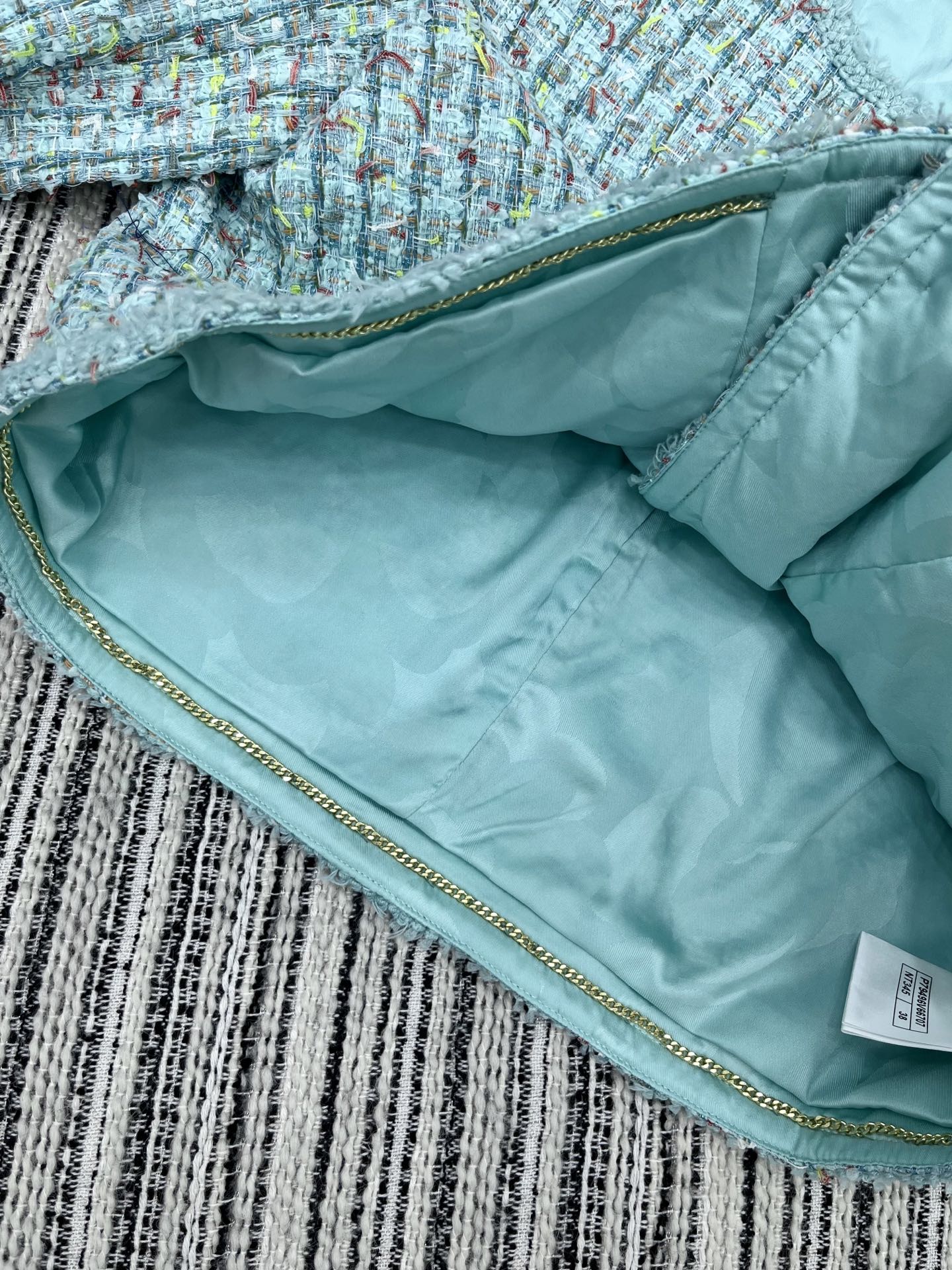 🛒𝐍𝐄𝐖 · 𝟐𝟎𝟐5/爆款现货【原版定制】Chane*｜2025新品花边编织粗花呢圆领外套定制YB进口