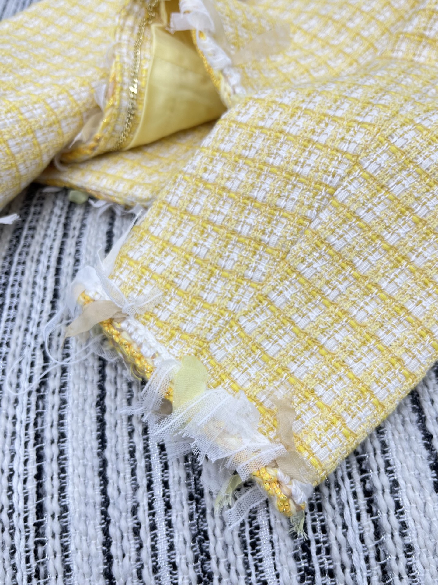 🛒𝐍𝐄𝐖 · 𝟐𝟎𝟐5/爆款现货【原版定制】Chane*｜2025新品花边编织粗花呢圆领外套定制YB进口