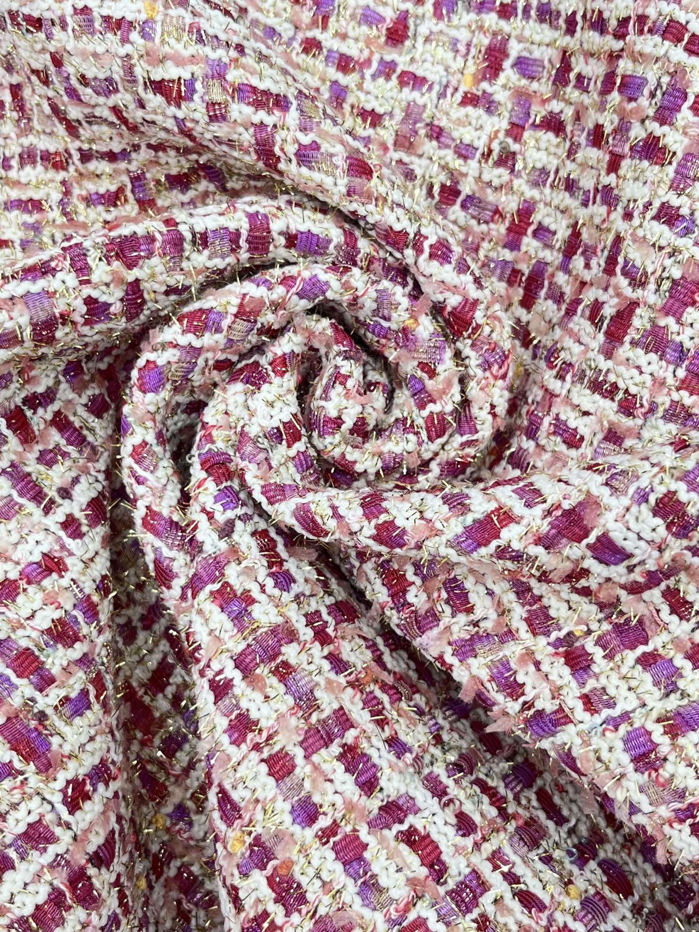 🛒𝐍𝐄𝐖 · 𝟐𝟎𝟐5/爆款现货【原版定制】Chane*｜2025新品亮丝粗花呢圆领外套定制YB进口材质