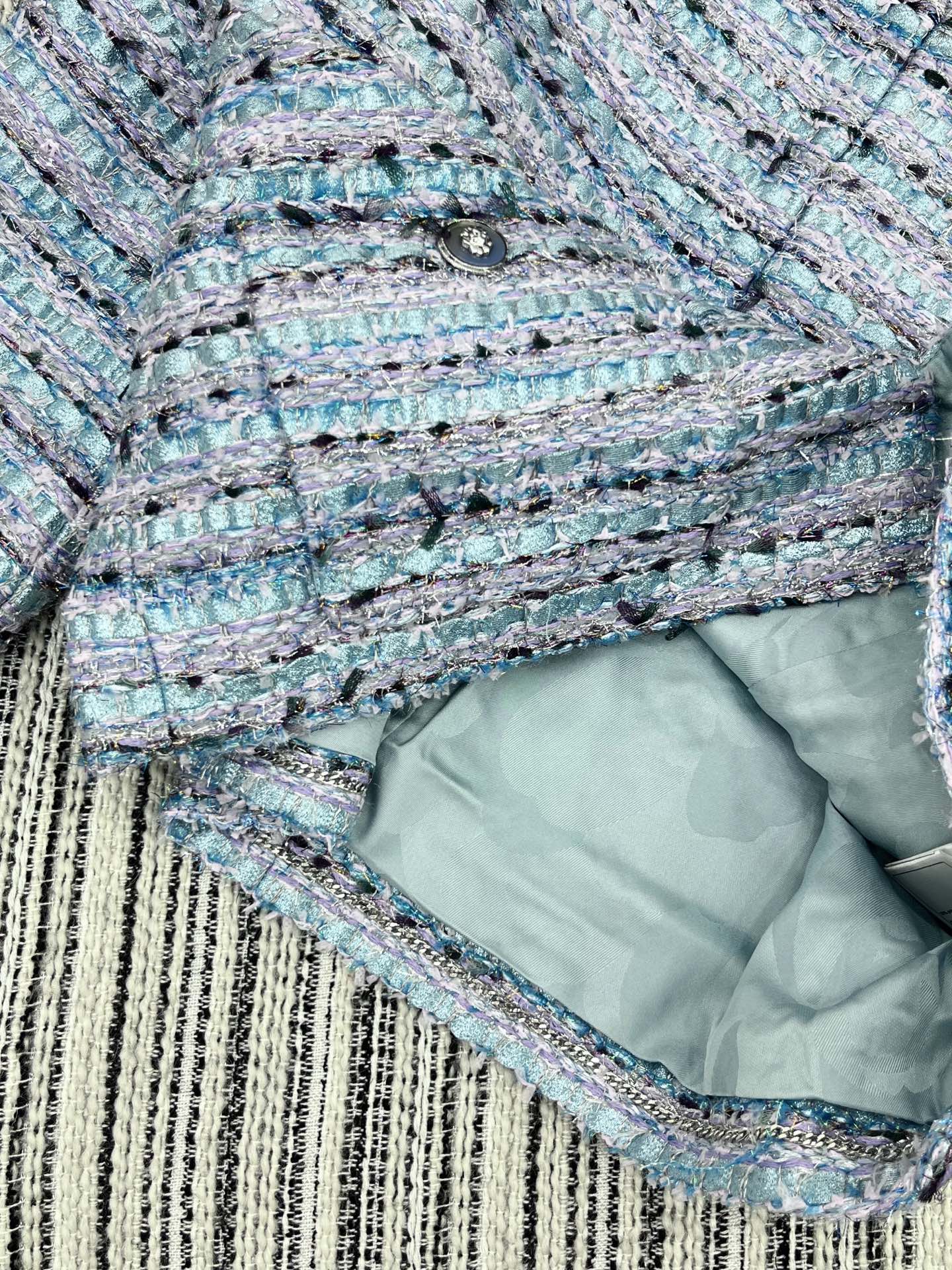 🛒𝐍𝐄𝐖 · 𝟐𝟎𝟐5/爆款现货【原版定制】Chane*｜2025新品粗花呢圆领外套定制YB进口材质 肌