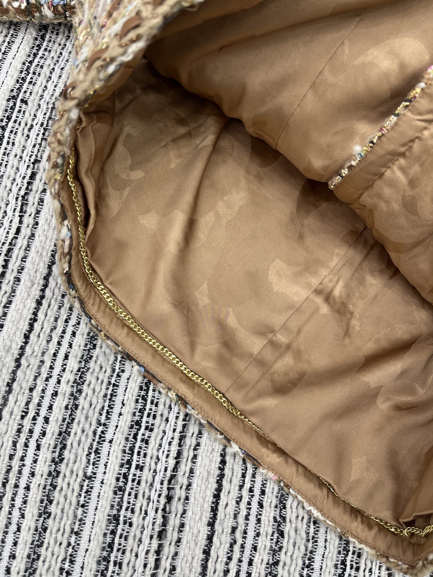 🛒𝐍𝐄𝐖 · 𝟐𝟎𝟐5/爆款现货【原版定制】Chane*｜2025新品花边编织粗花呢圆领外套定制YB进口