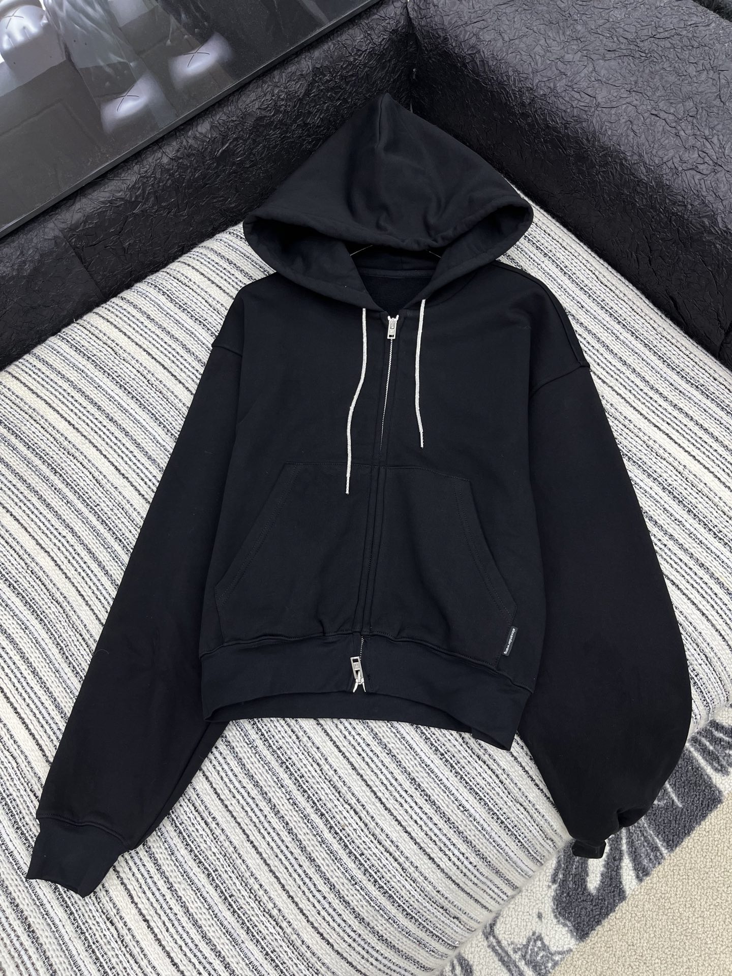 🛒𝐍𝐄𝐖 · 𝟐𝟎𝟐5/爆款现货【原版定制】Alex*｜25秋冬新品套装高端定制棉质螺纹带帽加绒卫衣外套