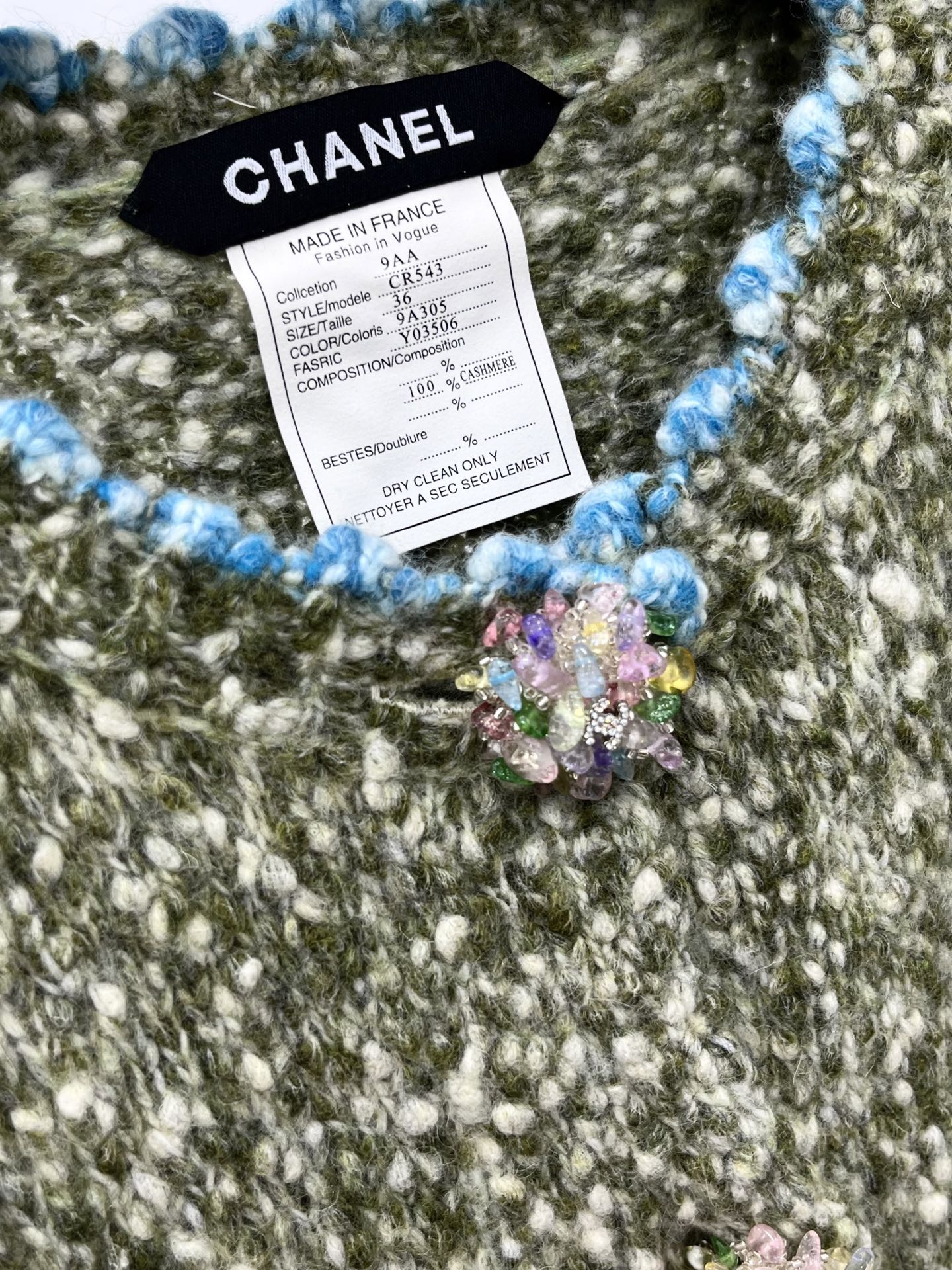 🛒𝐍𝐄𝐖 · 𝟐𝟎𝟐5/爆款现货原单品质 Chan*｜25中古系列重工手工大钻扣圆领外套独家订制纱线 ，