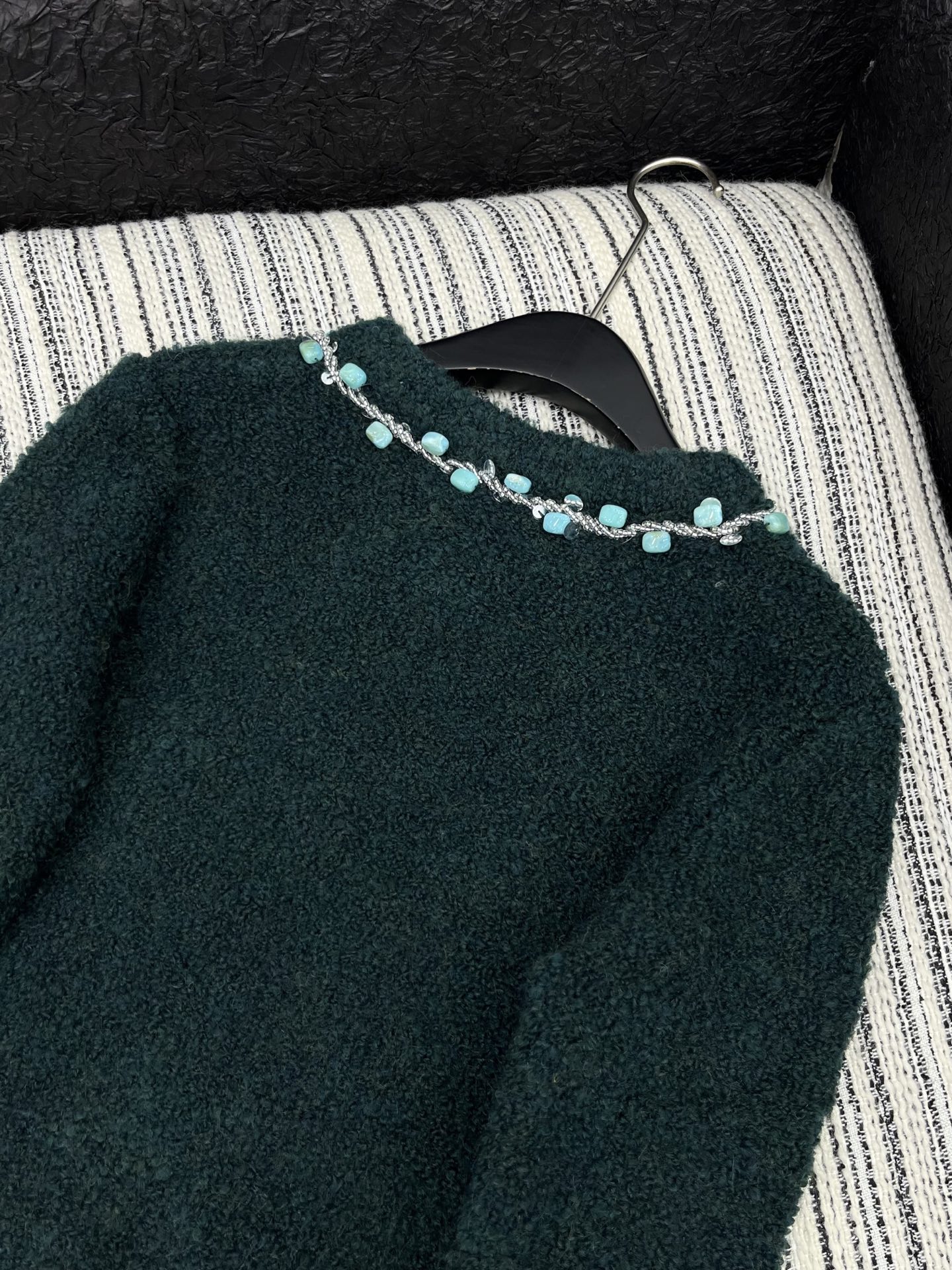 🛒𝐍𝐄𝐖 · 𝟐𝟎𝟐5/爆款现货原单品质 Chan*｜25中古系列重工撞色宝石装饰圆领外套独家订制小香风