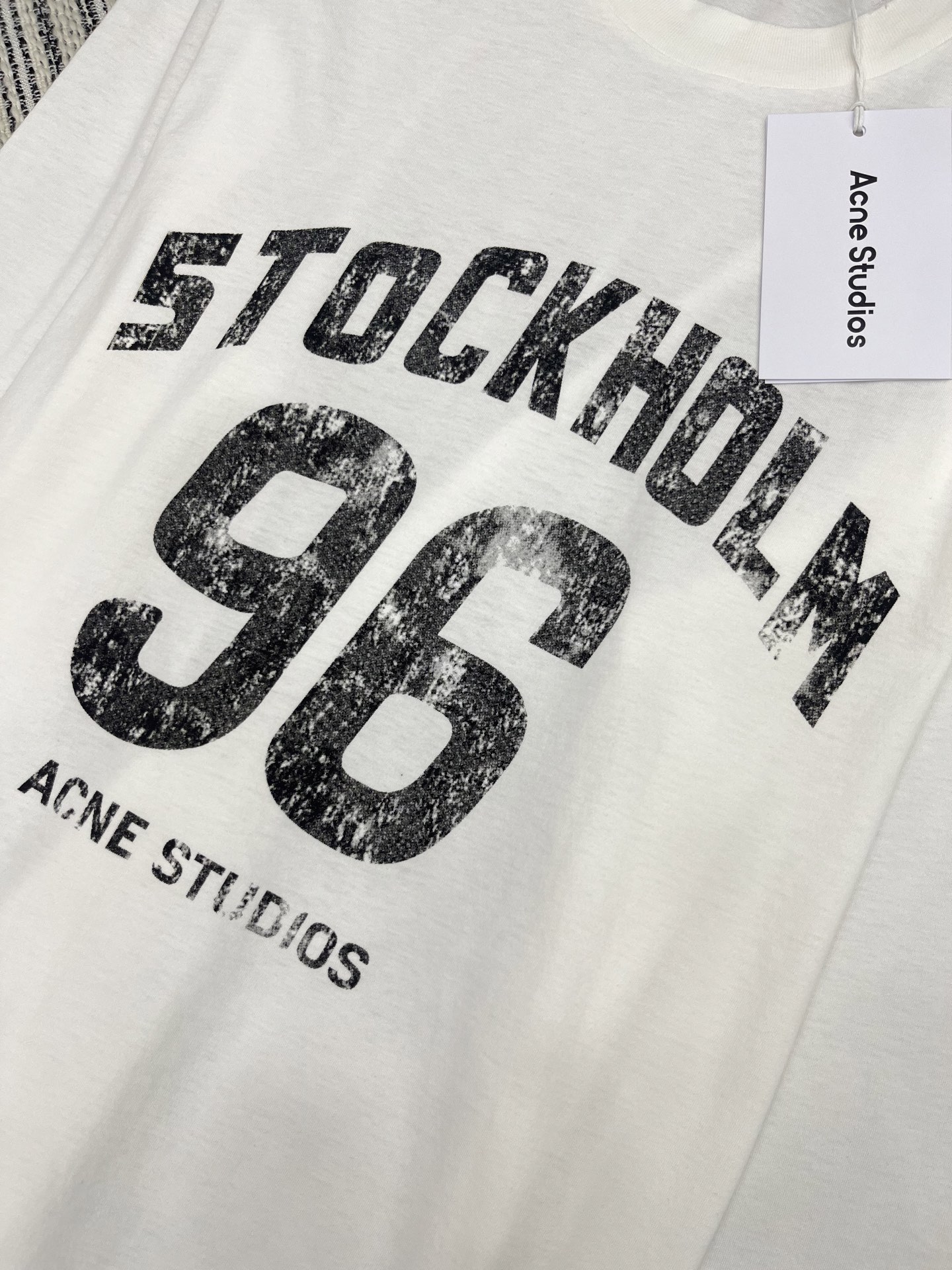 🛒𝐍𝐄𝐖 · 𝟐𝟎𝟐5/爆款现货【原版定制】Acne Stu *｜精致重工洗水磨破印花长袖T恤高订面料 
