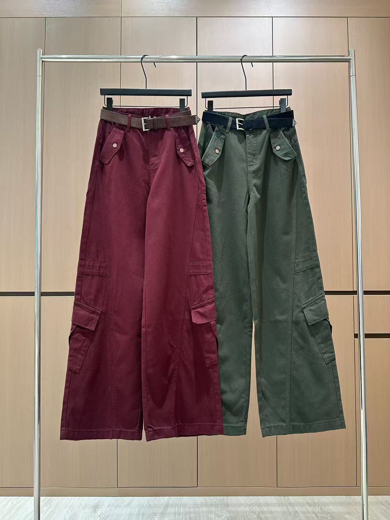 🛒𝐍𝐄𝐖 · 𝟐𝟎𝟐5/爆款现货原单品质 设计师原创｜25新款多口袋工装式休闲裤颜色百搭高级 定制腰带尽
