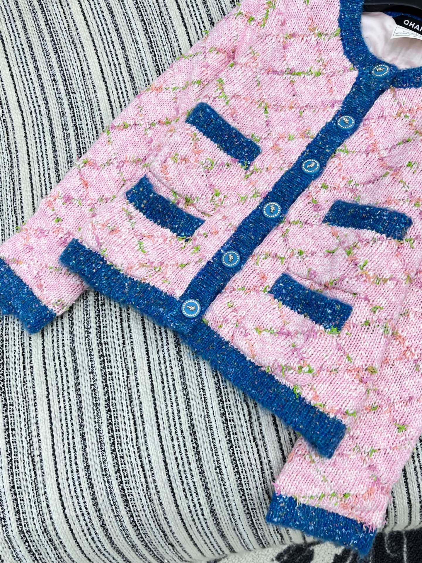 🛒𝐍𝐄𝐖 · 𝟐𝟎𝟐5/爆款现货原单品质 Chan*｜25中古系列重工撞色圆领外套【复合内衬】独家订制小