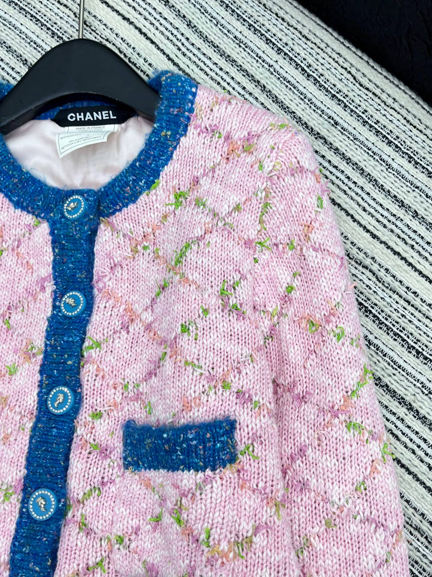 🛒𝐍𝐄𝐖 · 𝟐𝟎𝟐5/爆款现货原单品质 Chan*｜25中古系列重工撞色圆领外套【复合内衬】独家订制小