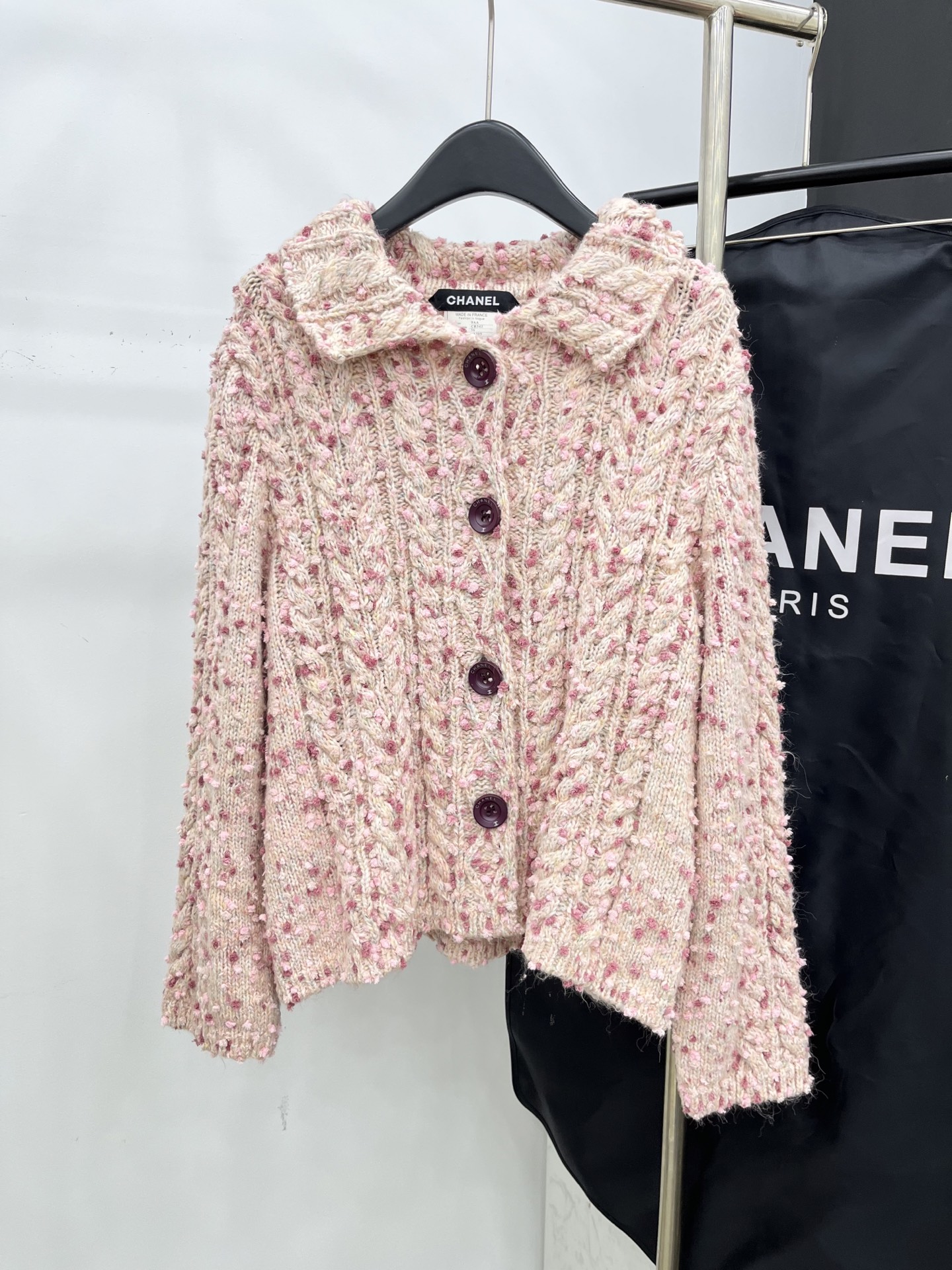 🛒𝐍𝐄𝐖 · 𝟐𝟎𝟐5/爆款现货原单品质 Chan*｜25中古系列重工翻领外套独家订制小香风纱线 ，设计