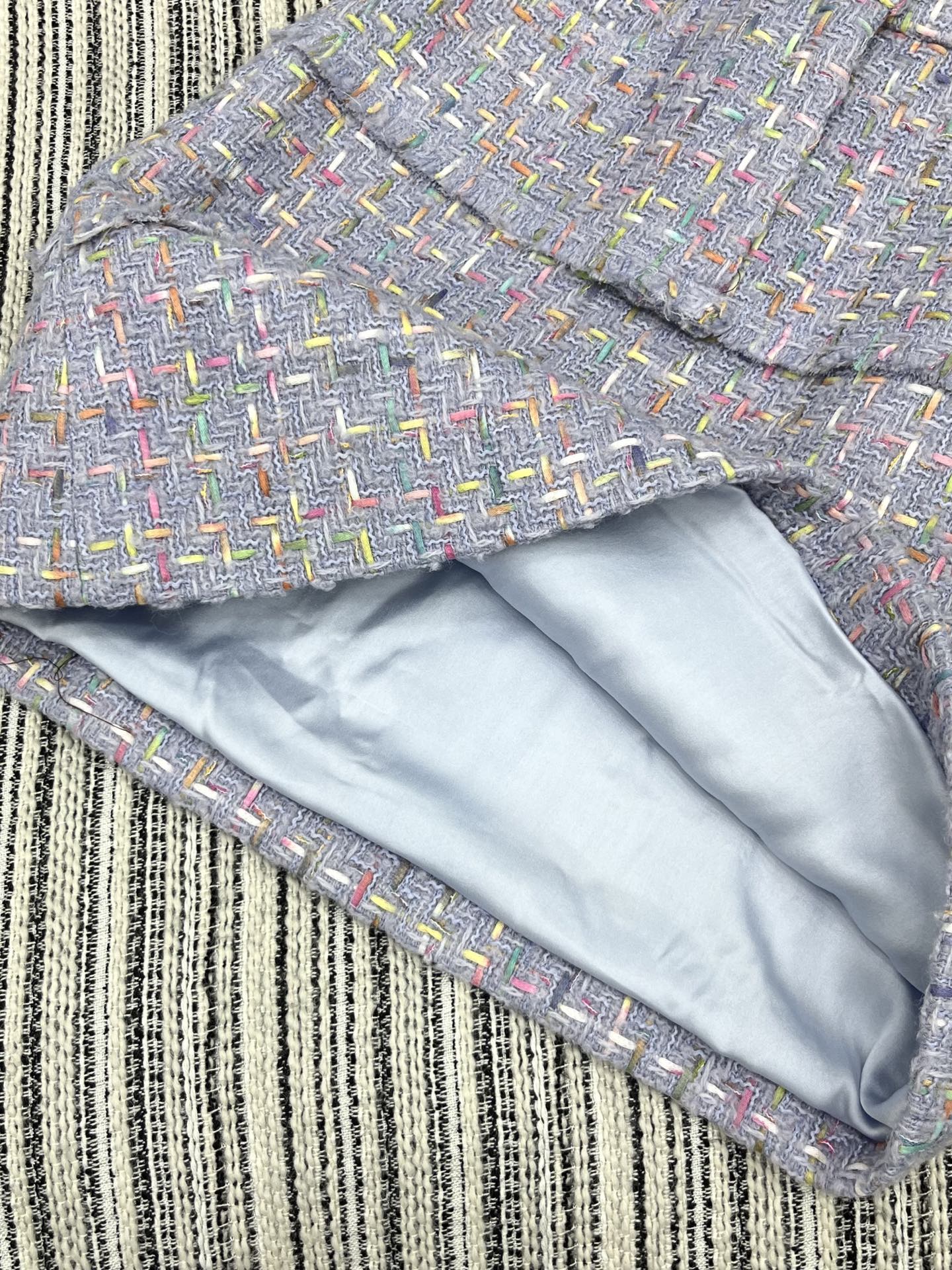 🛒𝐍𝐄𝐖 · 𝟐𝟎𝟐5/爆款现货【原版定制】Chane*｜2025新品粗花呢流苏边装饰半裙定制YB进口材