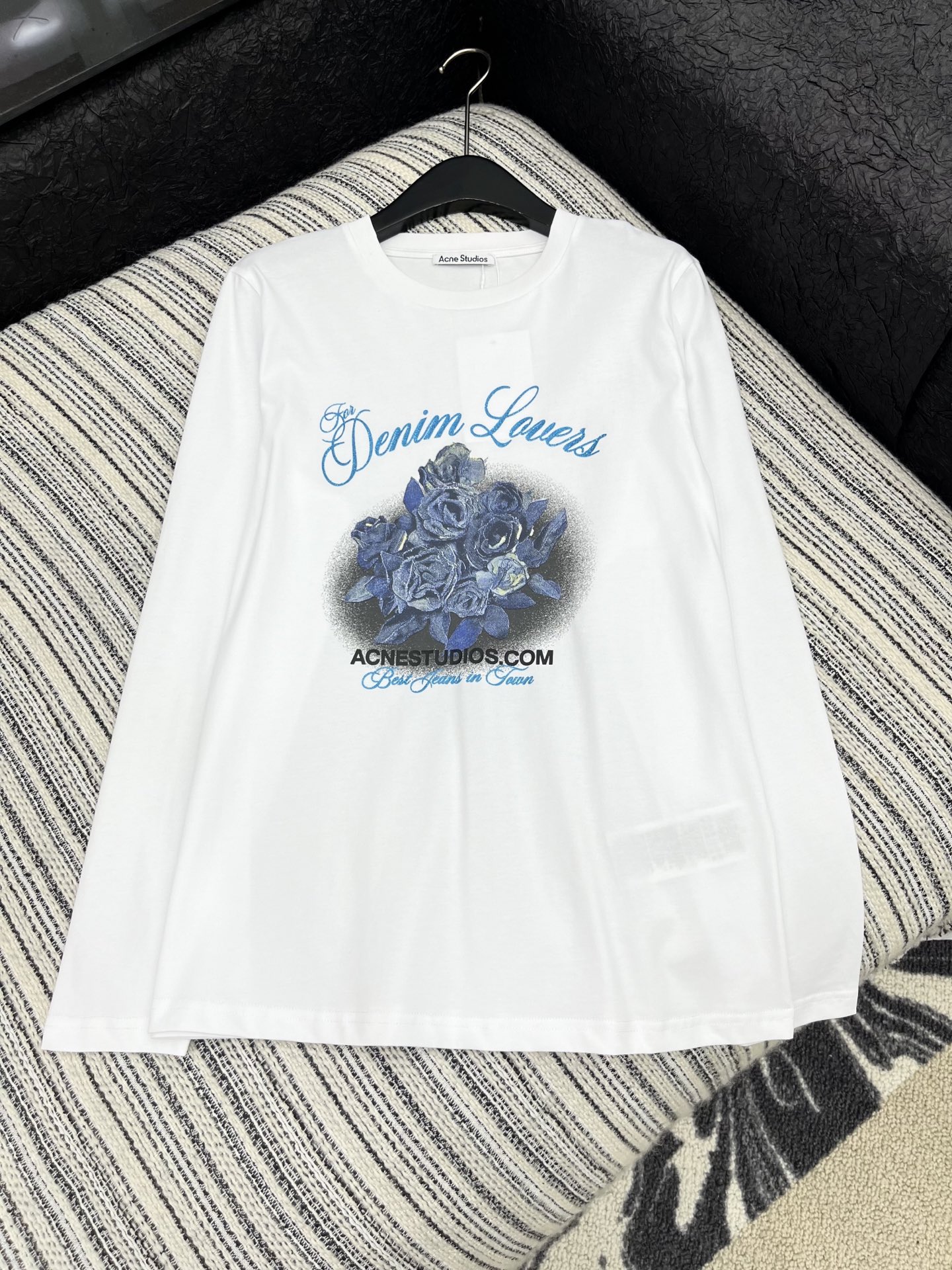 🛒𝐍𝐄𝐖 · 𝟐𝟎𝟐5/爆款现货【原版定制】Acne Stu *｜精致重工印花长袖T恤高订面料 亲肤透气