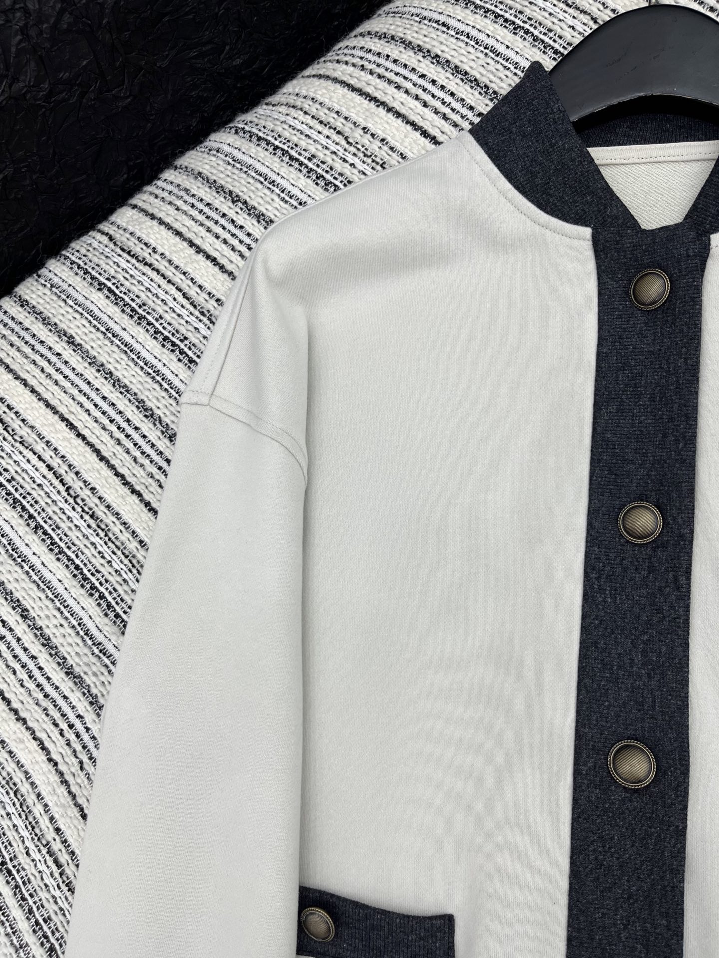 🛒𝐍𝐄𝐖 · 𝟐𝟎𝟐5/爆款现货原单品质 BC*｜平替25秋冬新品小外套高端定制棉质螺纹立领卫衣外套 气