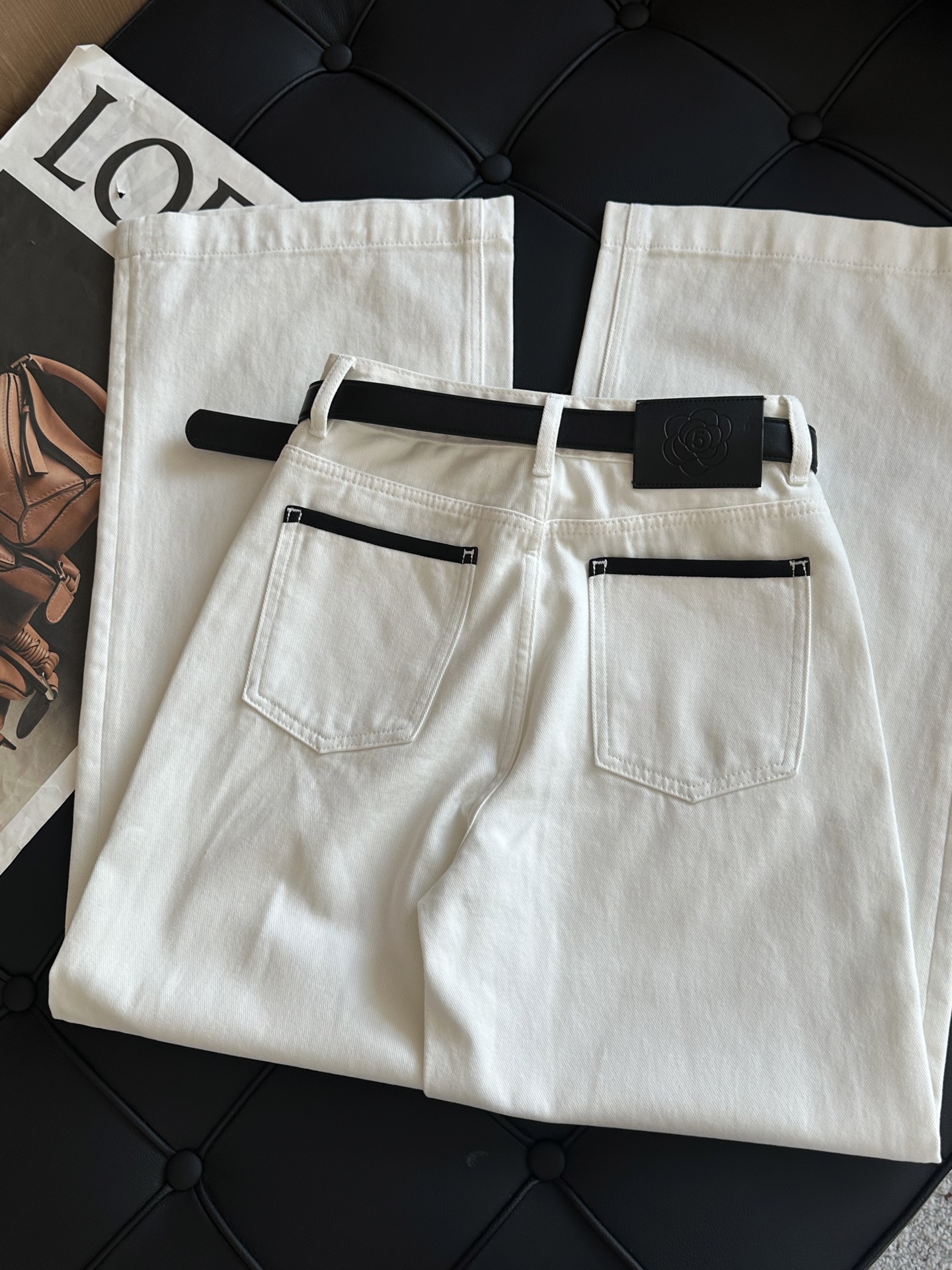 🛒𝐍𝐄𝐖 · 𝟐𝟎𝟐5/爆款现货设计师 原创｜2025口袋牛仔裤【配腰带】定制YB斜纹棉牛仔材质 工艺洗