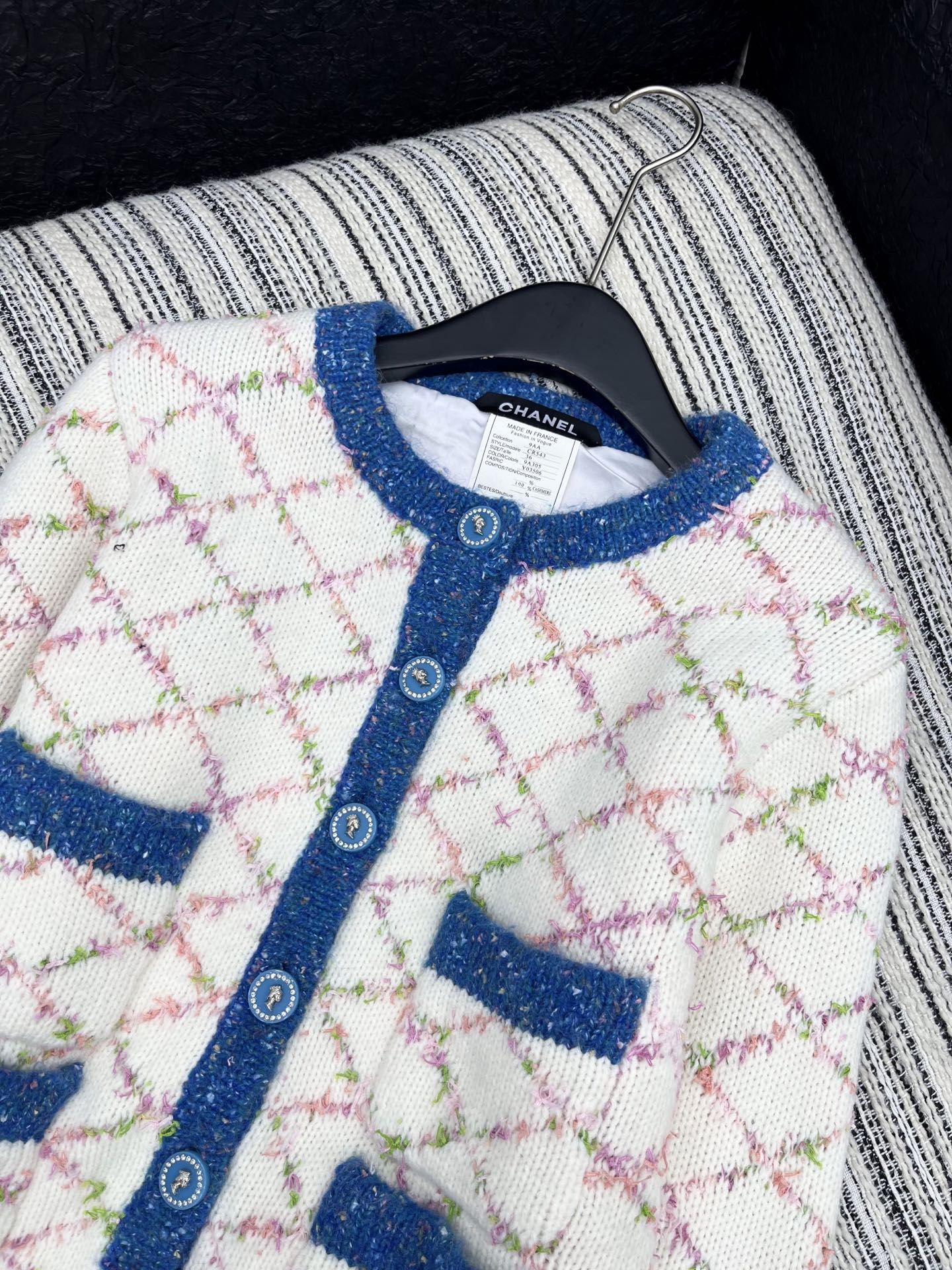 🛒𝐍𝐄𝐖 · 𝟐𝟎𝟐5/爆款现货原单品质 Chan*｜25中古系列重工撞色圆领外套【复合内衬】独家订制小