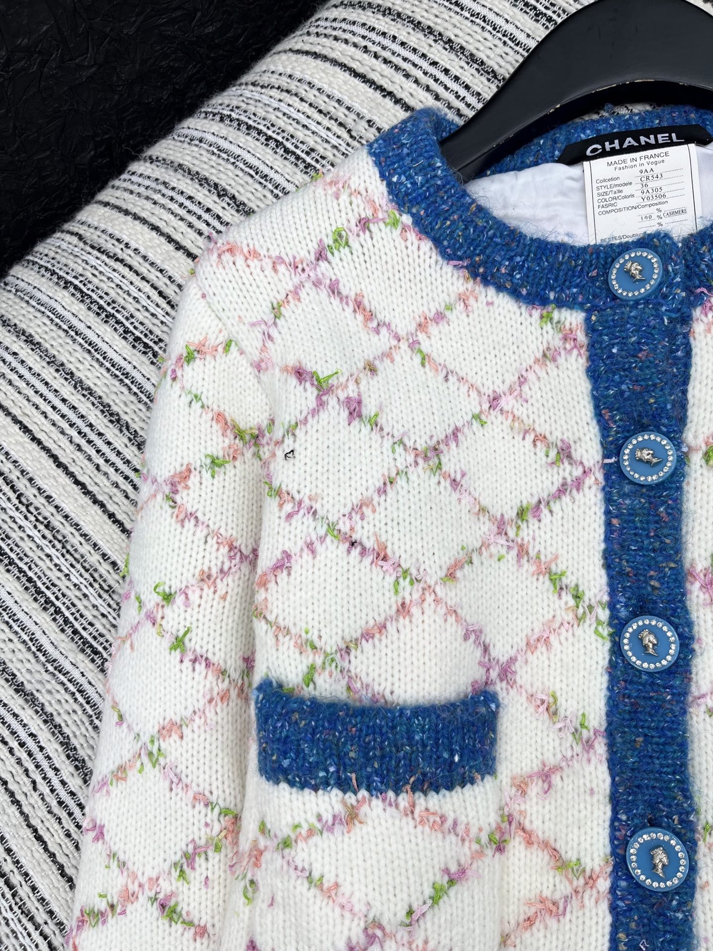 🛒𝐍𝐄𝐖 · 𝟐𝟎𝟐5/爆款现货原单品质 Chan*｜25中古系列重工撞色圆领外套【复合内衬】独家订制小