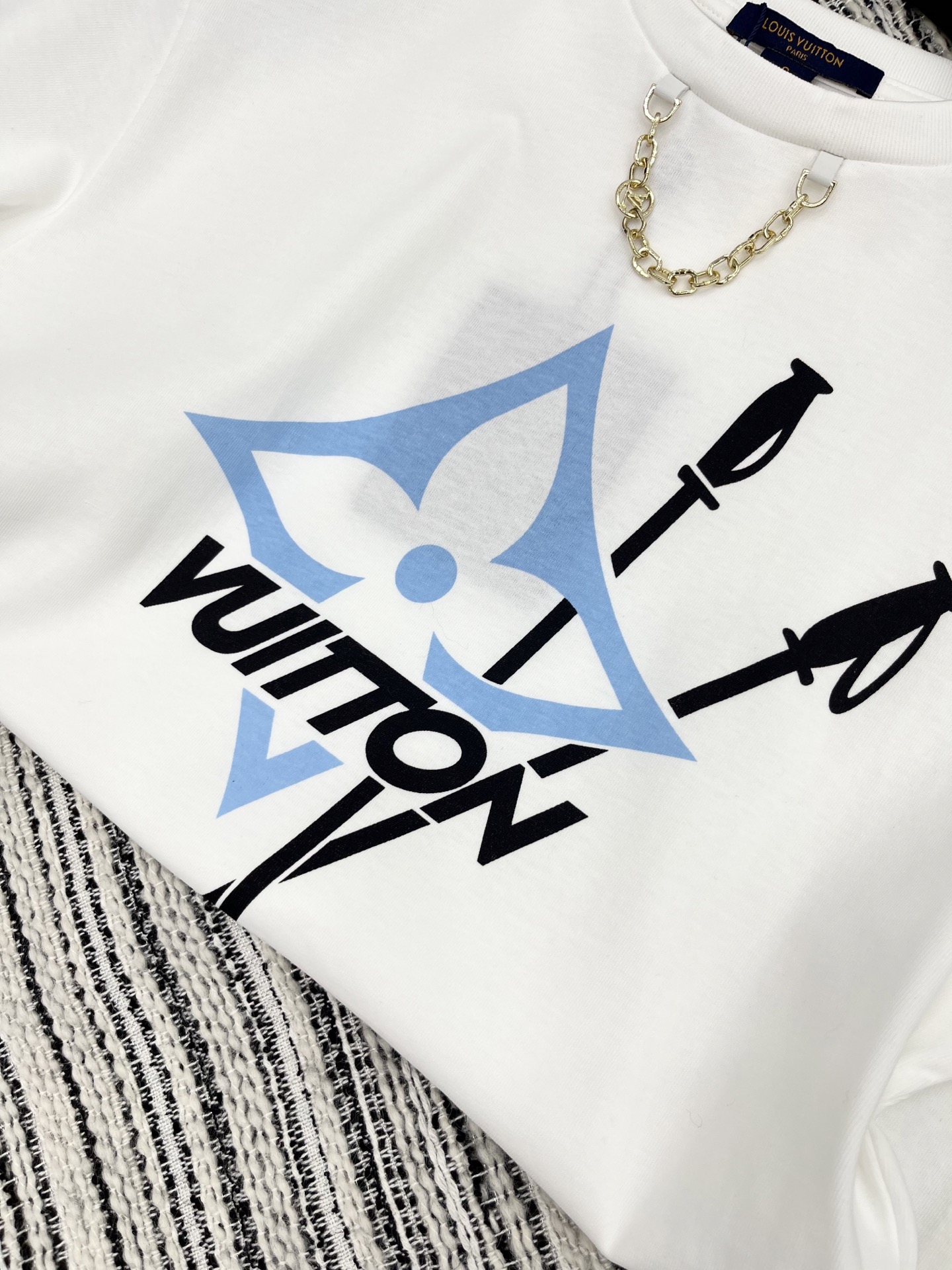 🛒𝐍𝐄𝐖 · 𝟐𝟎𝟐5/爆款现货【原版定制】Lv*｜25新品撞色印花短袖T恤精致版型上身巨显瘦！定制最新