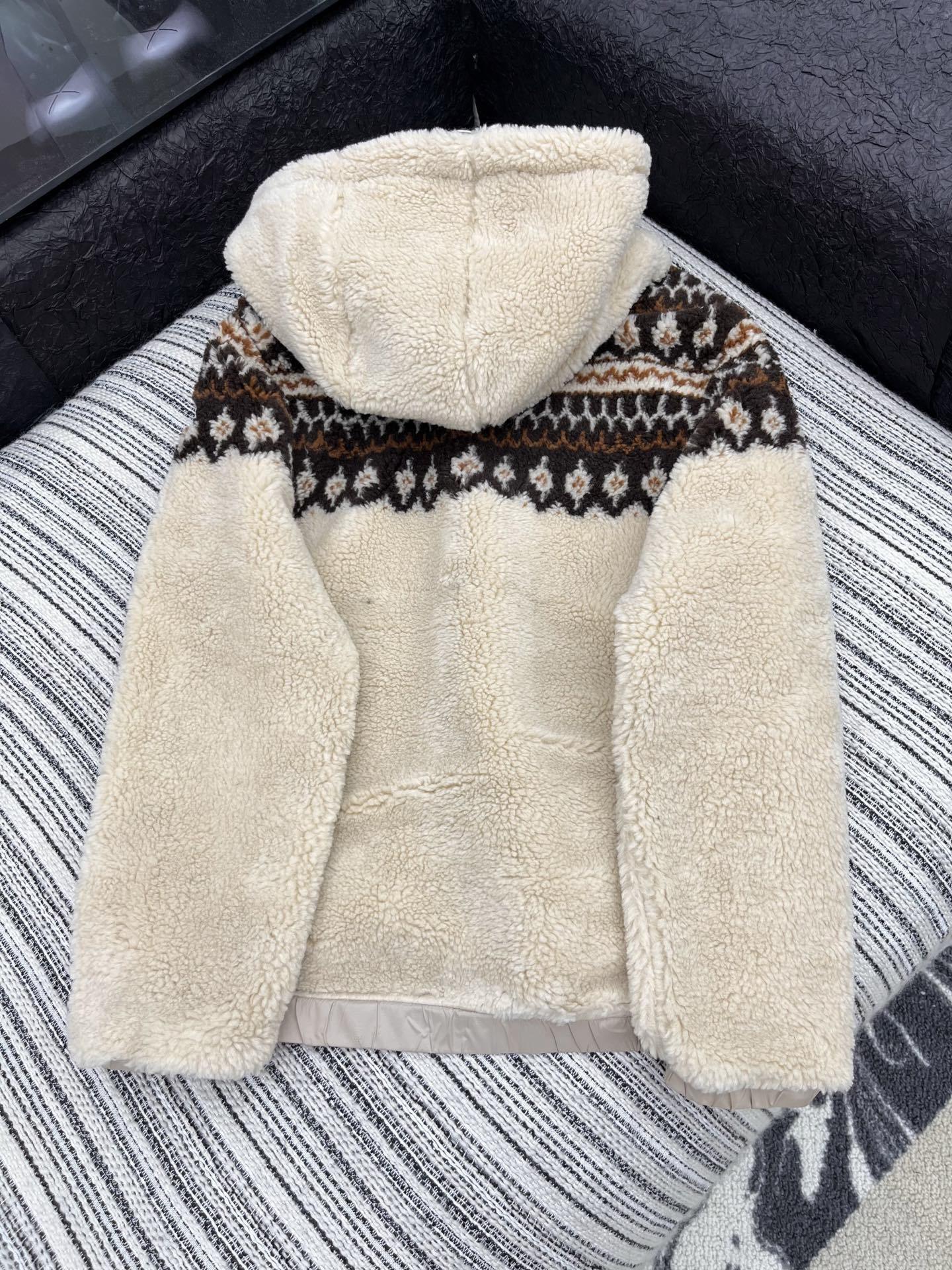 🛒𝐍𝐄𝐖 · 𝟐𝟎𝟐5/爆款现货原单品质 Mon*|25新款羊羔毛带帽拉链外套爆单款 气质女神必入 订制