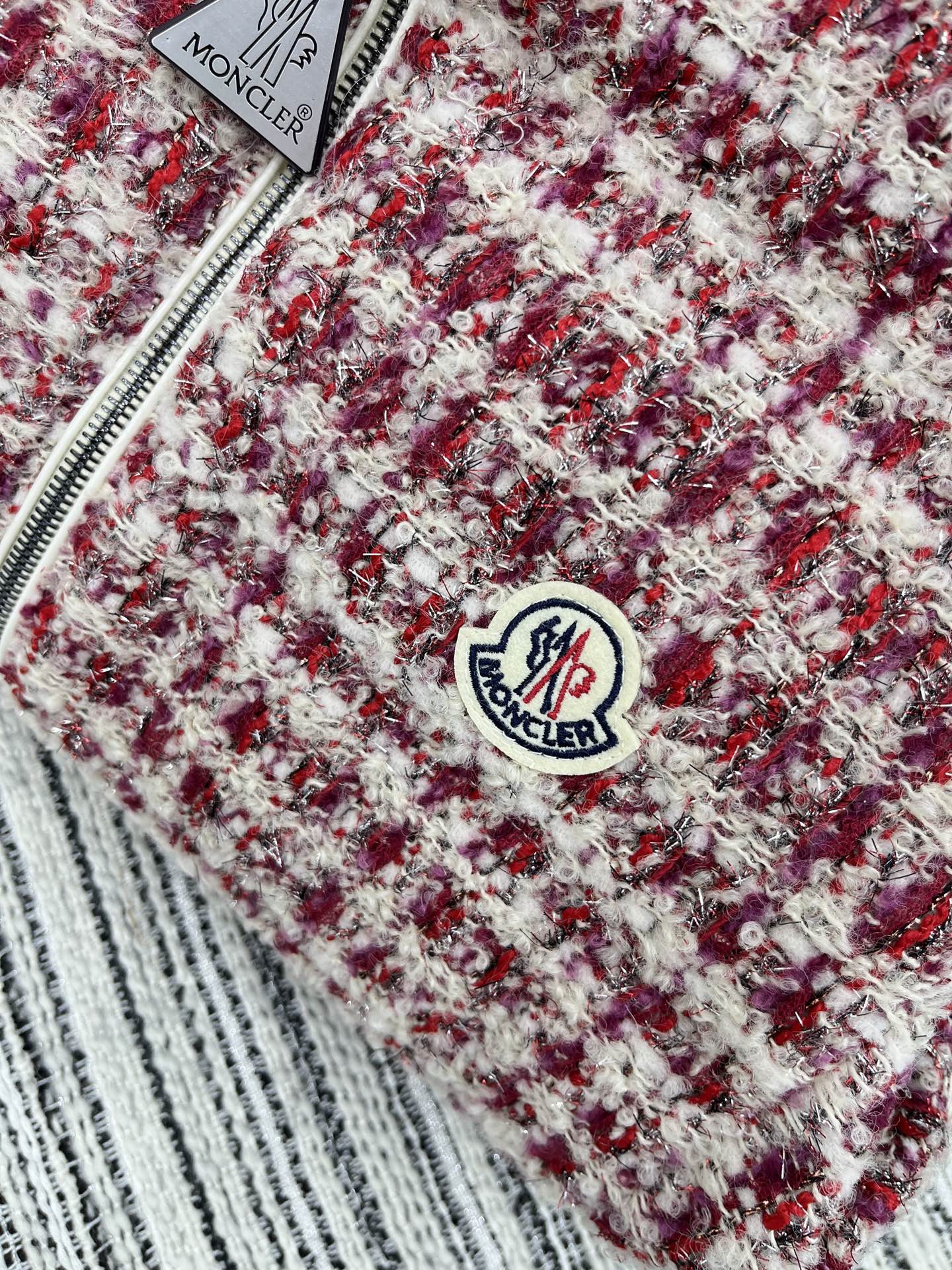 🛒𝐍𝐄𝐖 · 𝟐𝟎𝟐5/爆款现货【原版订制】Mon*｜25秋冬新品立领粗花呢羽绒服马甲外套面包服设计 双