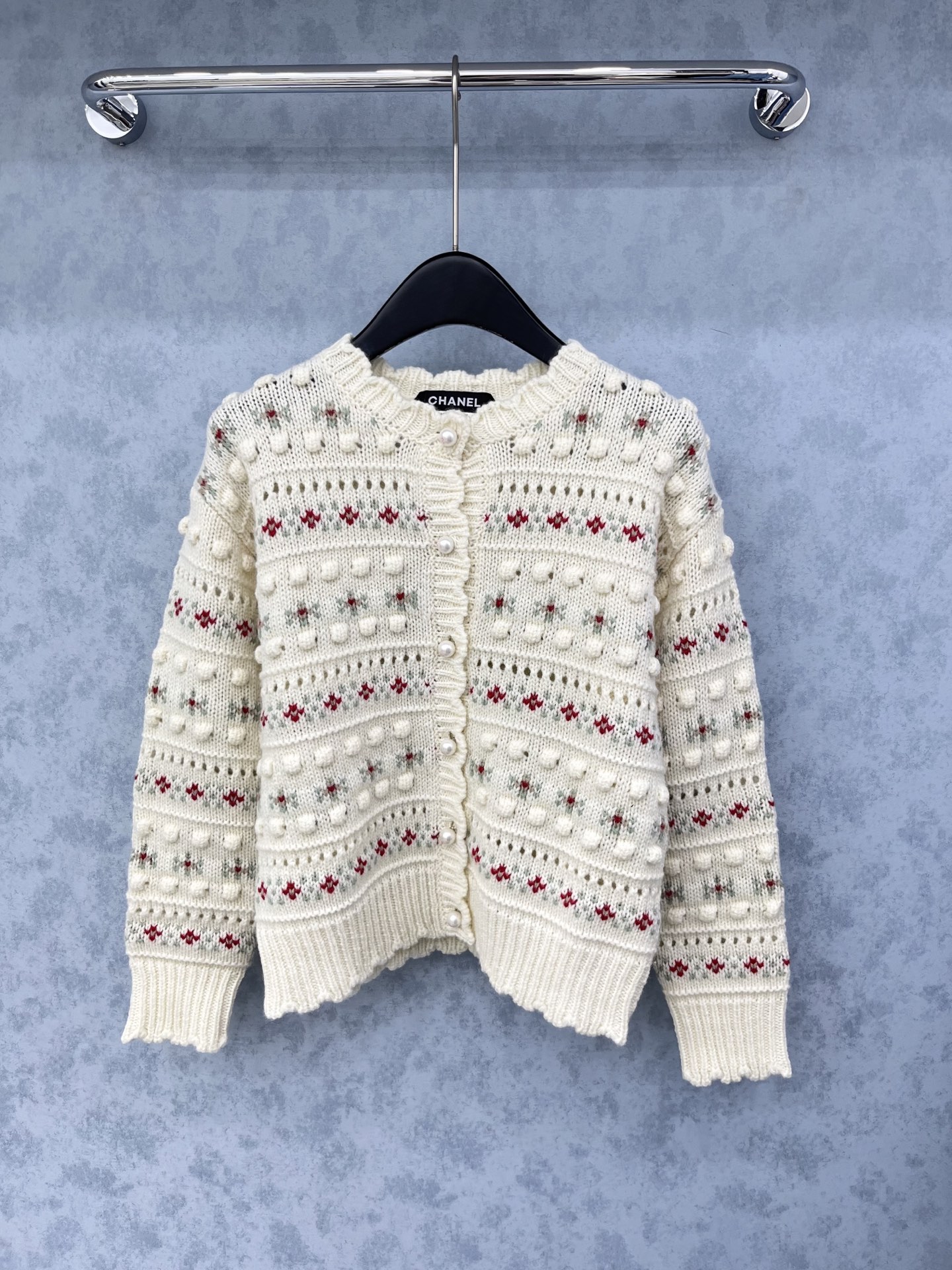 🛒𝐍𝐄𝐖 · 𝟐𝟎𝟐5/爆款现货原单品质 Chan*｜25中古系列重工手工钩花圆领外套独家订制纱线 ，珍