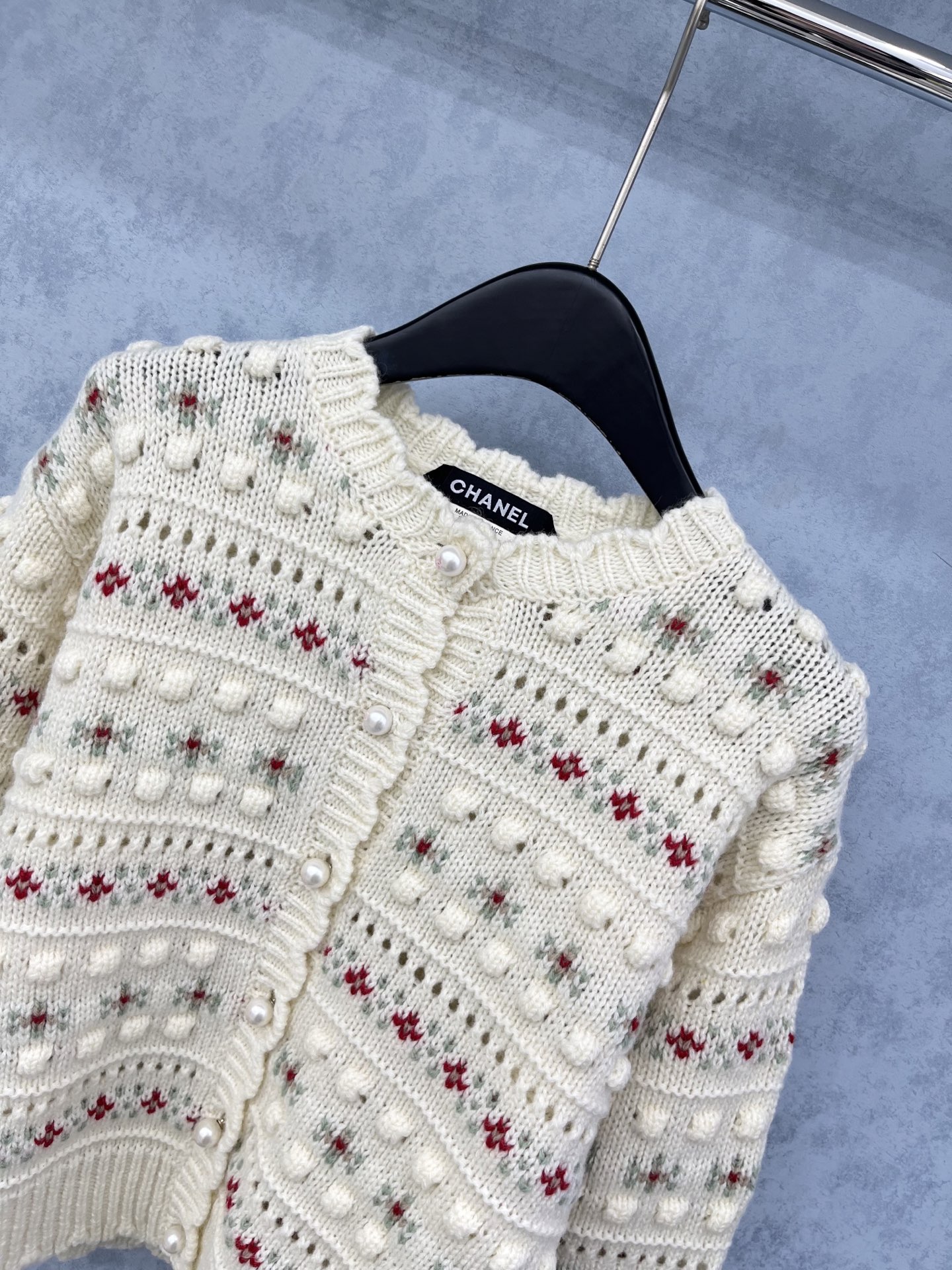 🛒𝐍𝐄𝐖 · 𝟐𝟎𝟐5/爆款现货原单品质 Chan*｜25中古系列重工手工钩花圆领外套独家订制纱线 ，珍