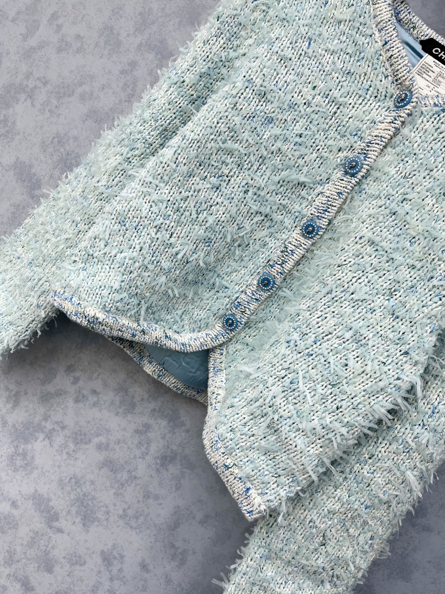 🛒𝐍𝐄𝐖 · 𝟐𝟎𝟐5/爆款现货原单品质 Chan*｜25中古系列复合内衬圆领外套独家订制纱线 ，人头钻