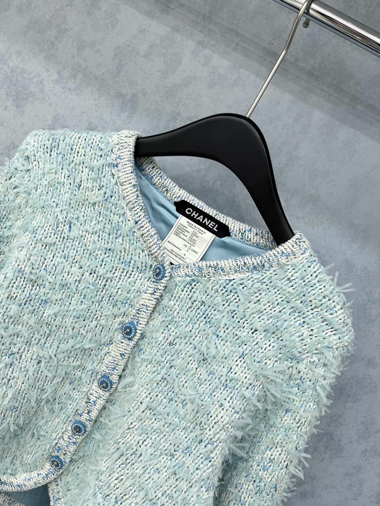 🛒𝐍𝐄𝐖 · 𝟐𝟎𝟐5/爆款现货原单品质 Chan*｜25中古系列复合内衬圆领外套独家订制纱线 ，人头钻