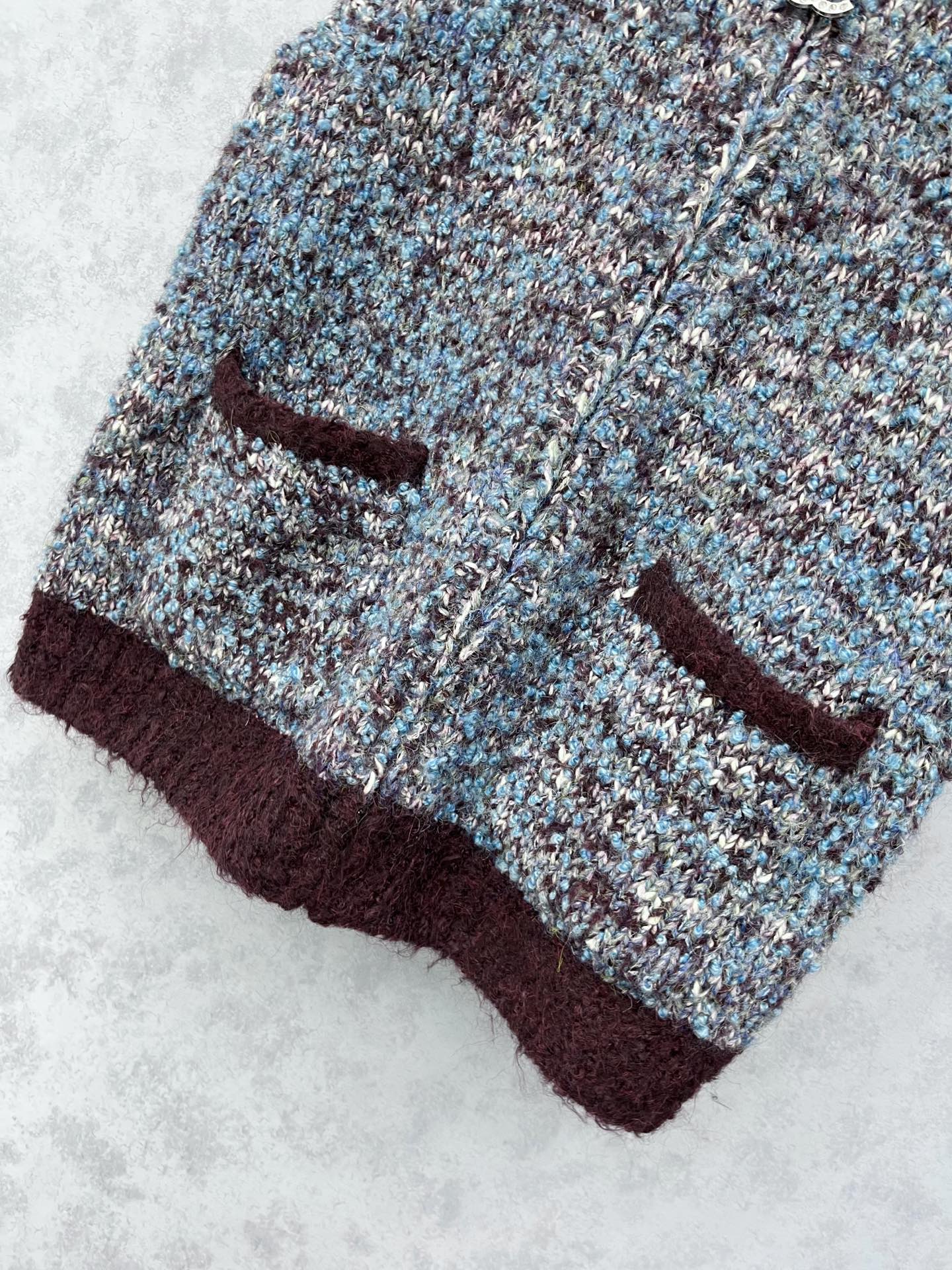 🛒𝐍𝐄𝐖 · 𝟐𝟎𝟐5/爆款现货原单品质 Chan*｜25中古系列撞色翻领背心外套独家订制纱线 ，订制钻