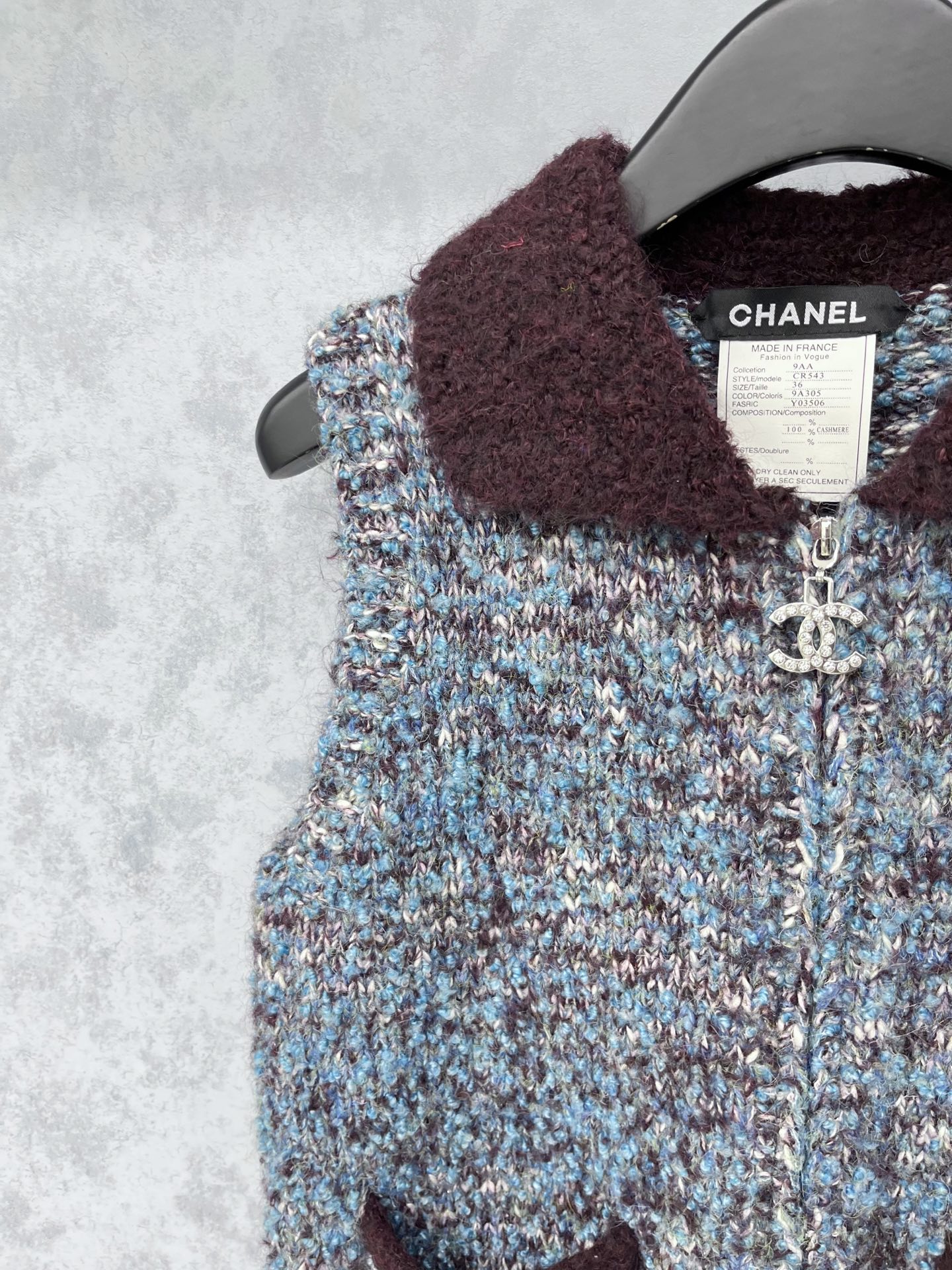 🛒𝐍𝐄𝐖 · 𝟐𝟎𝟐5/爆款现货原单品质 Chan*｜25中古系列撞色翻领背心外套独家订制纱线 ，订制钻