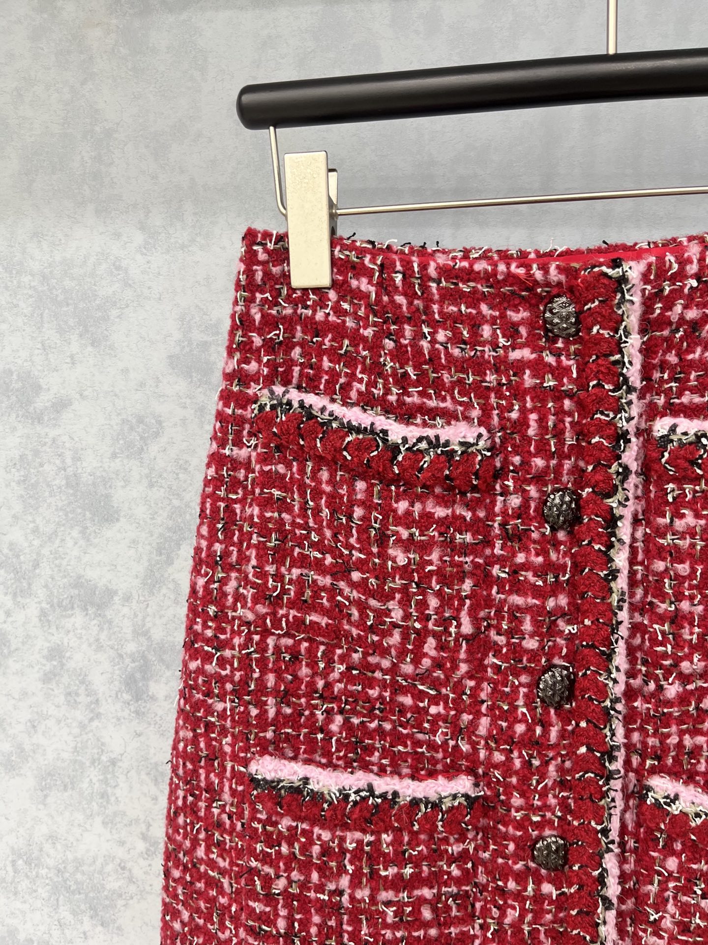 🛒𝐍𝐄𝐖 · 𝟐𝟎𝟐5/爆款原单品质 Chane* ｜2025新品手工坊系列粗花呢半裙定制YB进口材质 