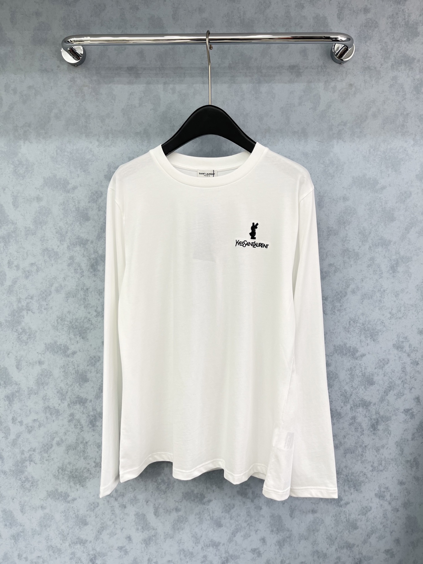 🛒𝐍𝐄𝐖 · 𝟐𝟎𝟐5/爆款现货原单品质 Ysl*｜精致订钻长袖T恤高订面料 亲肤透气舒适标志性字母图案