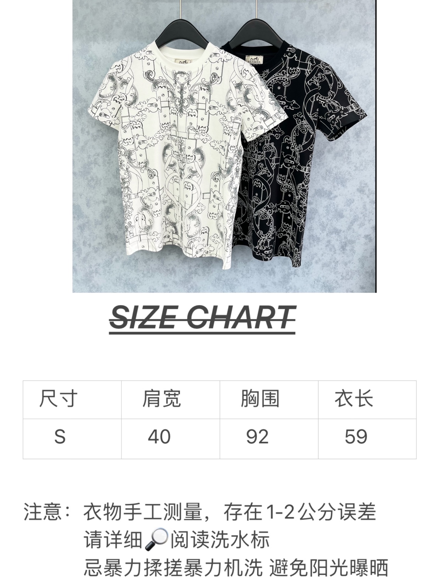 🛒𝐍𝐄𝐖 · 𝟐𝟎𝟐5/爆款现货原单品质 Her*｜25新品印花短袖T恤精致常规版型上身巨显瘦！定制最新