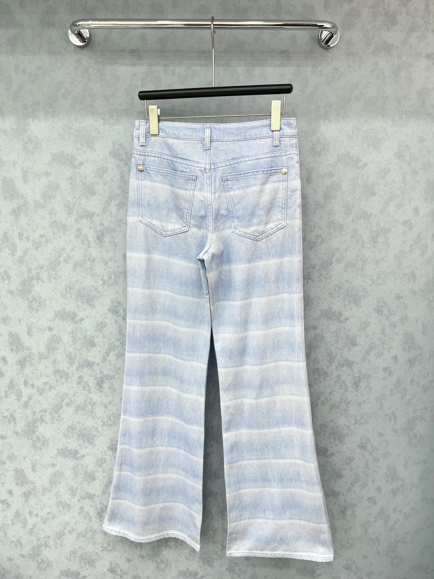 🛒𝐍𝐄𝐖 · 𝟐𝟎𝟐5/爆款现货【原版订制】 Cha*｜25经典条纹渐变色牛仔裤 工艺款 高端设计 进口