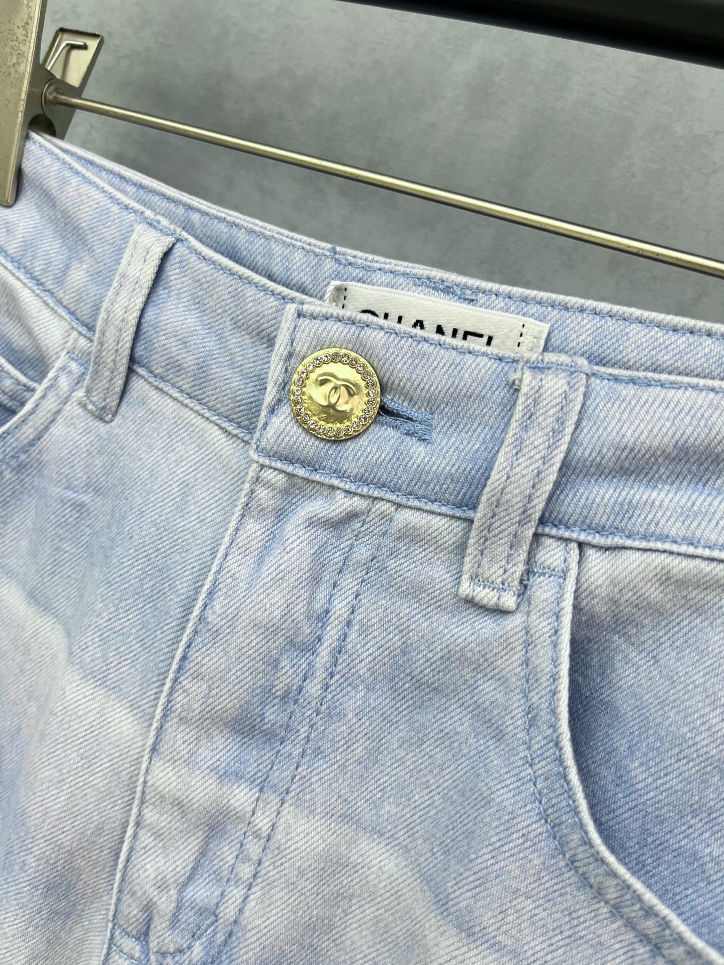 🛒𝐍𝐄𝐖 · 𝟐𝟎𝟐5/爆款现货【原版订制】 Cha*｜25经典条纹渐变色牛仔裤 工艺款 高端设计 进口