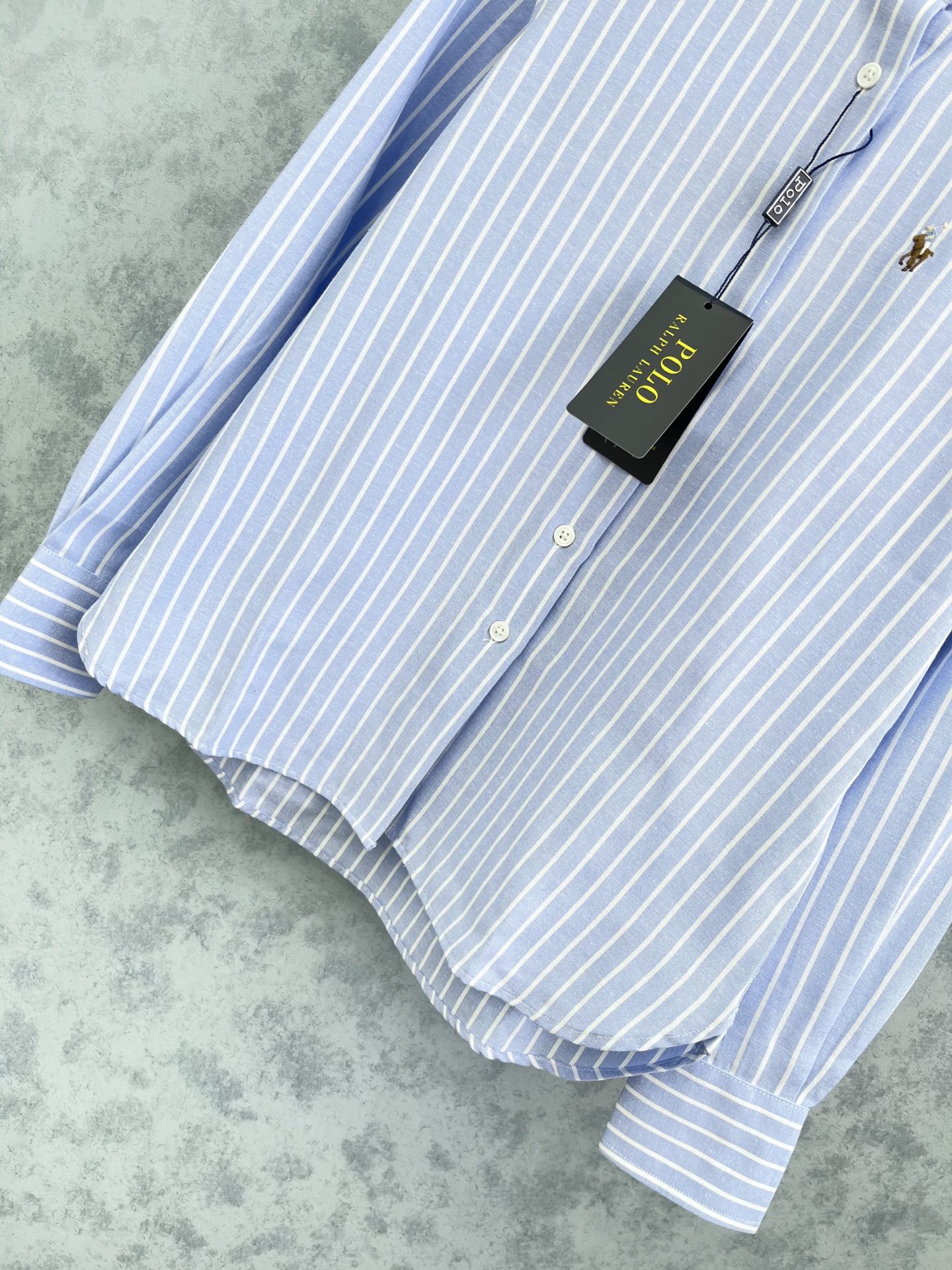 🛒𝐍𝐄𝐖 · 𝟐𝟎𝟐5/爆款现货原单品质 小众｜2025条纹翻领刺绣衬衫定制YB材质 舒适好穿 挺括有型