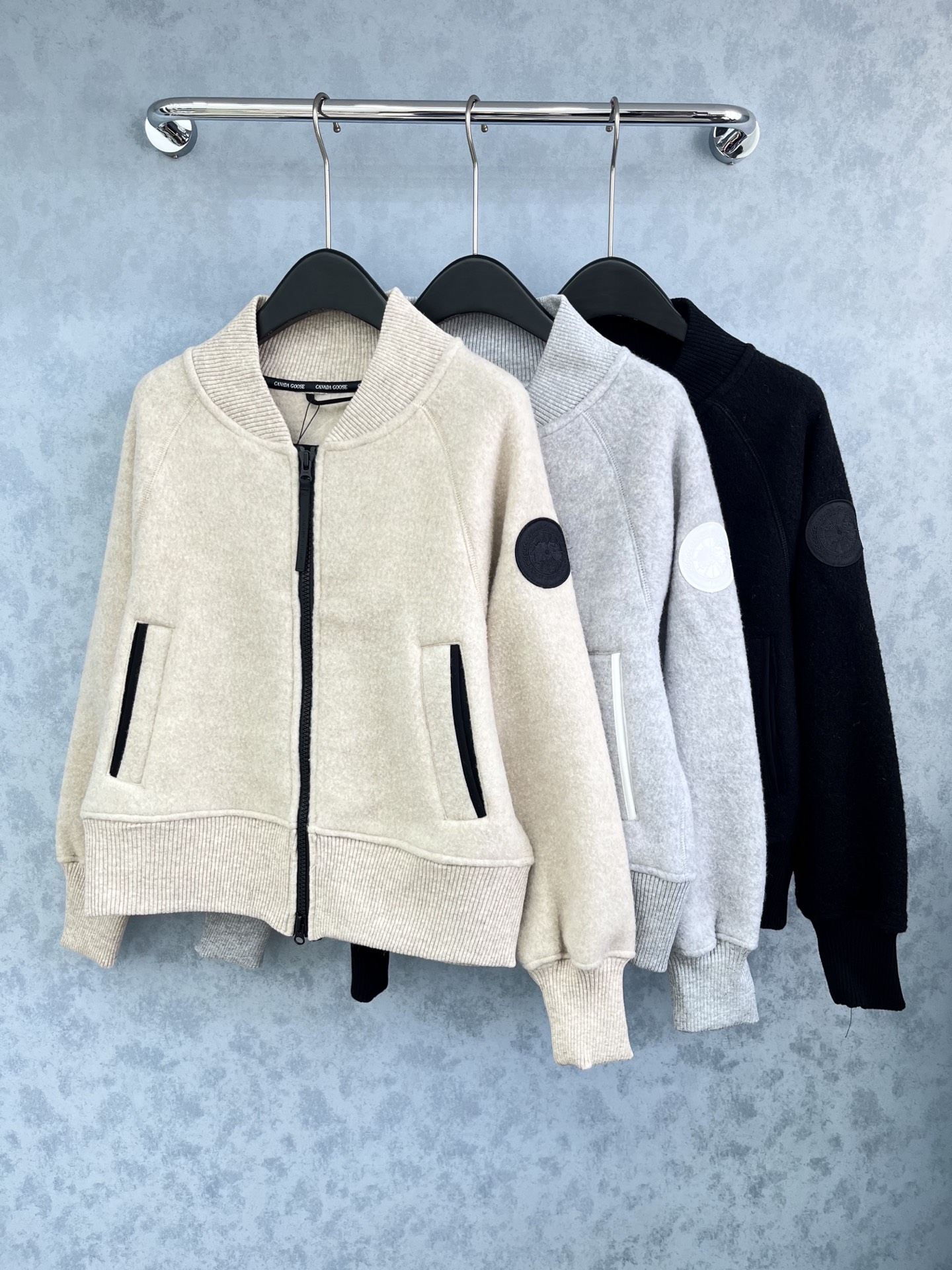 🛒𝐍𝐄𝐖 · 𝟐𝟎𝟐5/爆款现货【原版定制】加拿大*｜2025经典立领拉链羊毛🦙呢夹克外套定制高级面料，