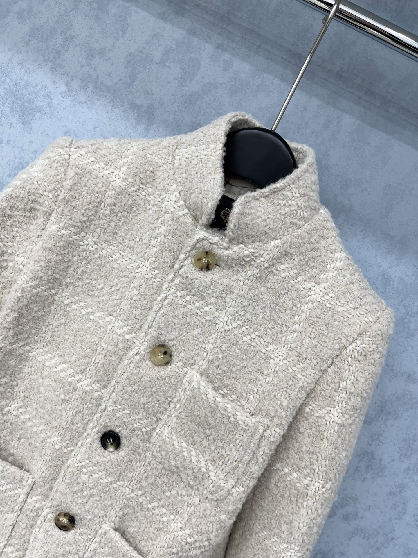 🛒𝐍𝐄𝐖 · 𝟐𝟎𝟐5/爆款现货原单品质 Lp*｜25秋冬新品粗花呢立领外套混色纱线设计 大工厂订制！羊