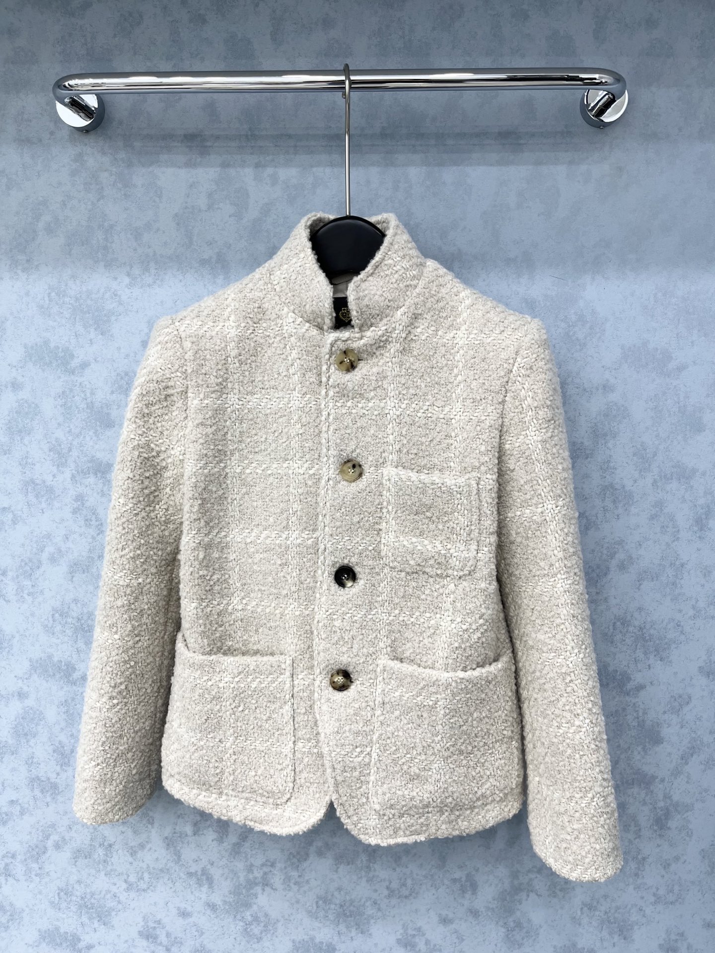 🛒𝐍𝐄𝐖 · 𝟐𝟎𝟐5/爆款现货原单品质 Lp*｜25秋冬新品粗花呢立领外套混色纱线设计 大工厂订制！羊