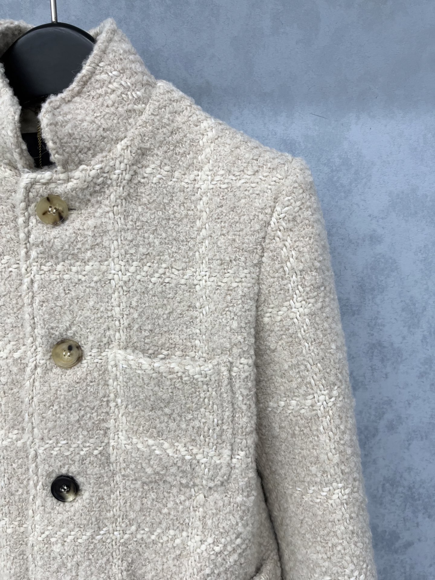 🛒𝐍𝐄𝐖 · 𝟐𝟎𝟐5/爆款现货原单品质 Lp*｜25秋冬新品粗花呢立领外套混色纱线设计 大工厂订制！羊