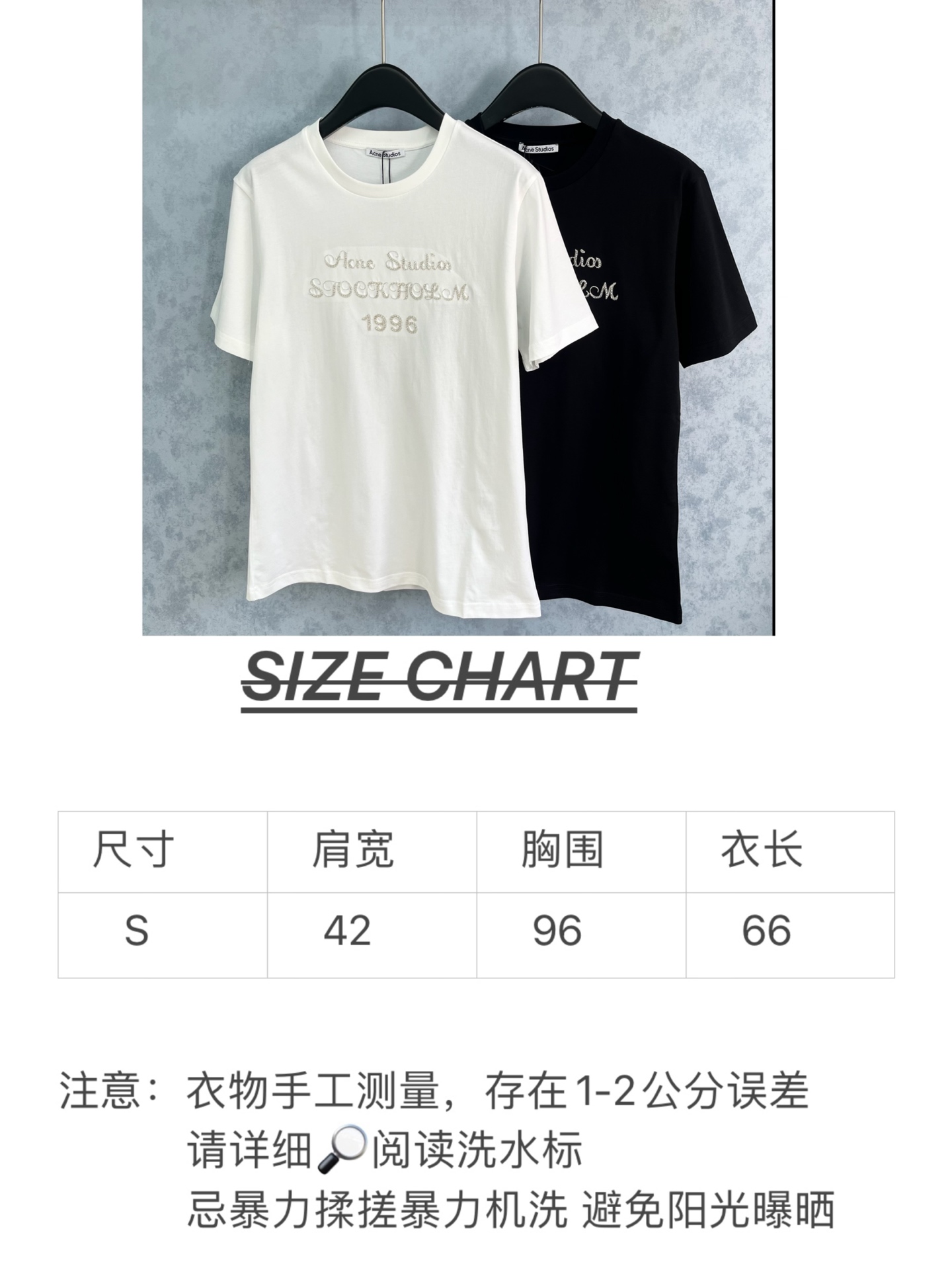 🛒𝐍𝐄𝐖 · 𝟐𝟎𝟐5/爆款现货原单品质 Acn*｜精致订珠短袖T恤高订面料 亲肤透气舒适标志性字母图案