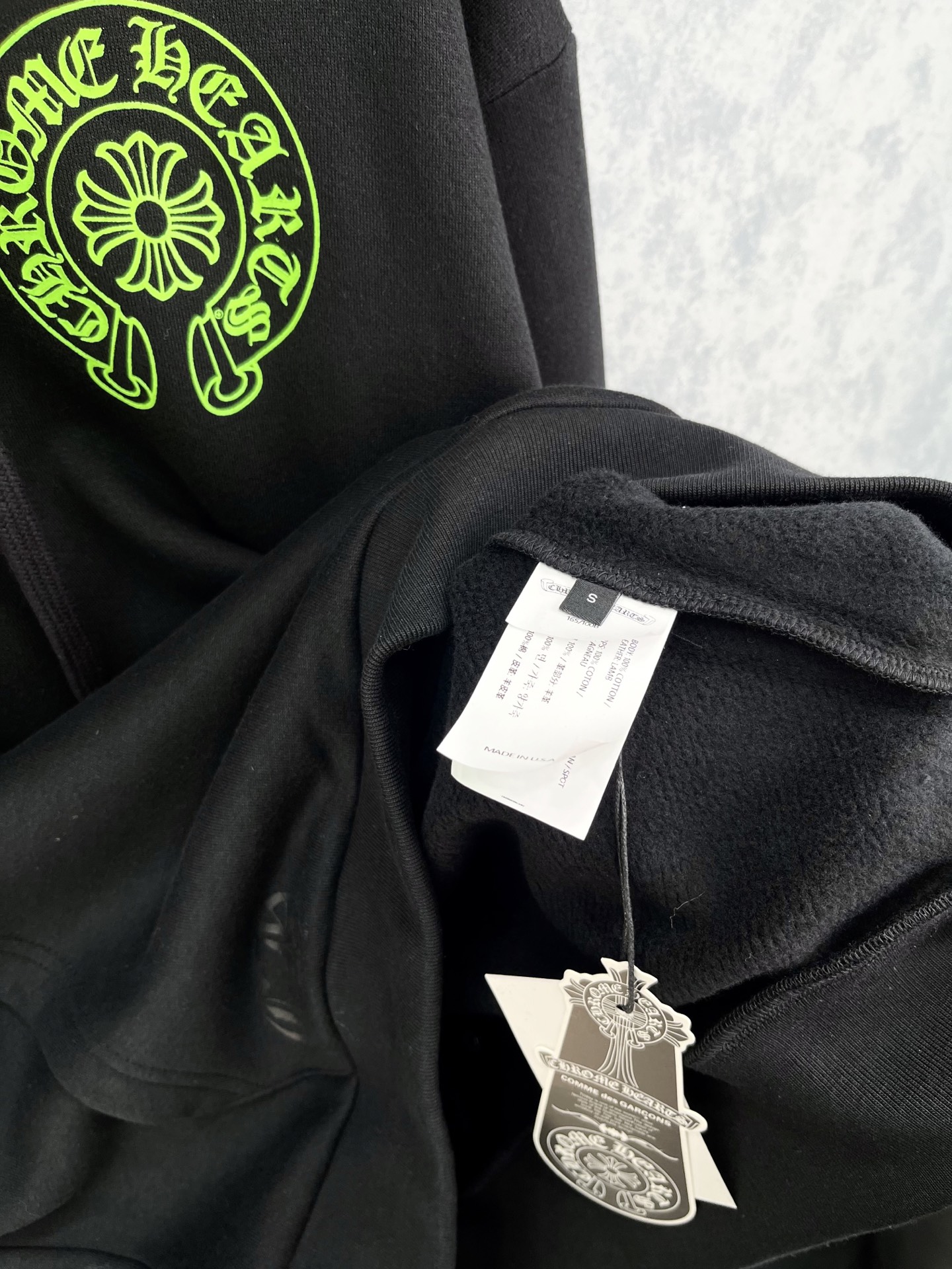 🛒𝐍𝐄𝐖 · 𝟐𝟎𝟐5/爆款现货【原版定制】克罗星*｜25经典带帽印花加绒卫衣干净利落的裁剪，落肩宽松慵