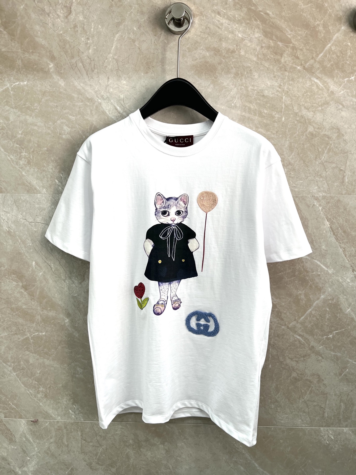 🛒𝐍𝐄𝐖 · 𝟐𝟎𝟐5/爆款现货原单品质 Guc*｜25新品印花刺绣短袖T恤宽松版型上身巨显瘦！定制最新